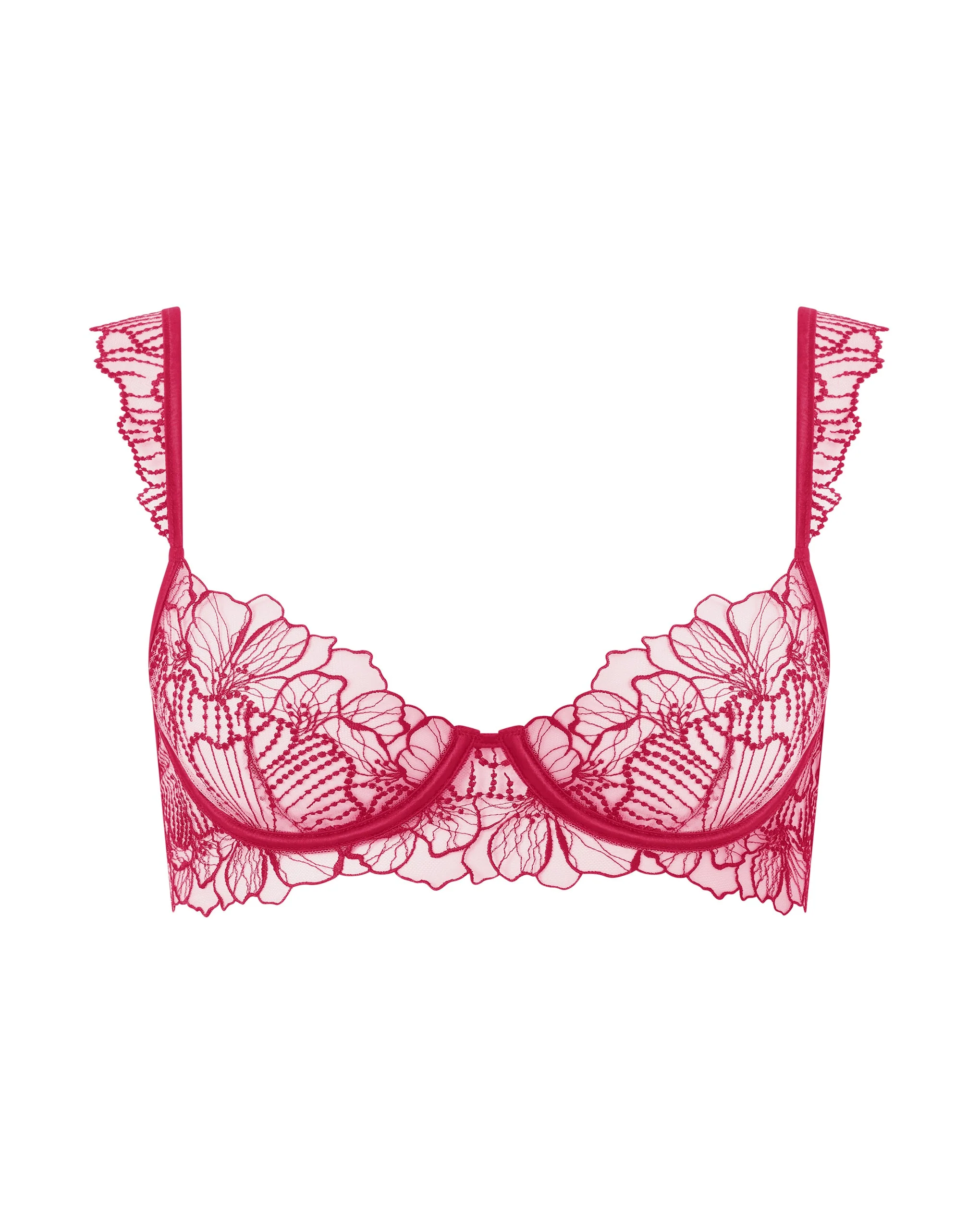 Amarosa Floral Embroidered Bra Pink - Image 5