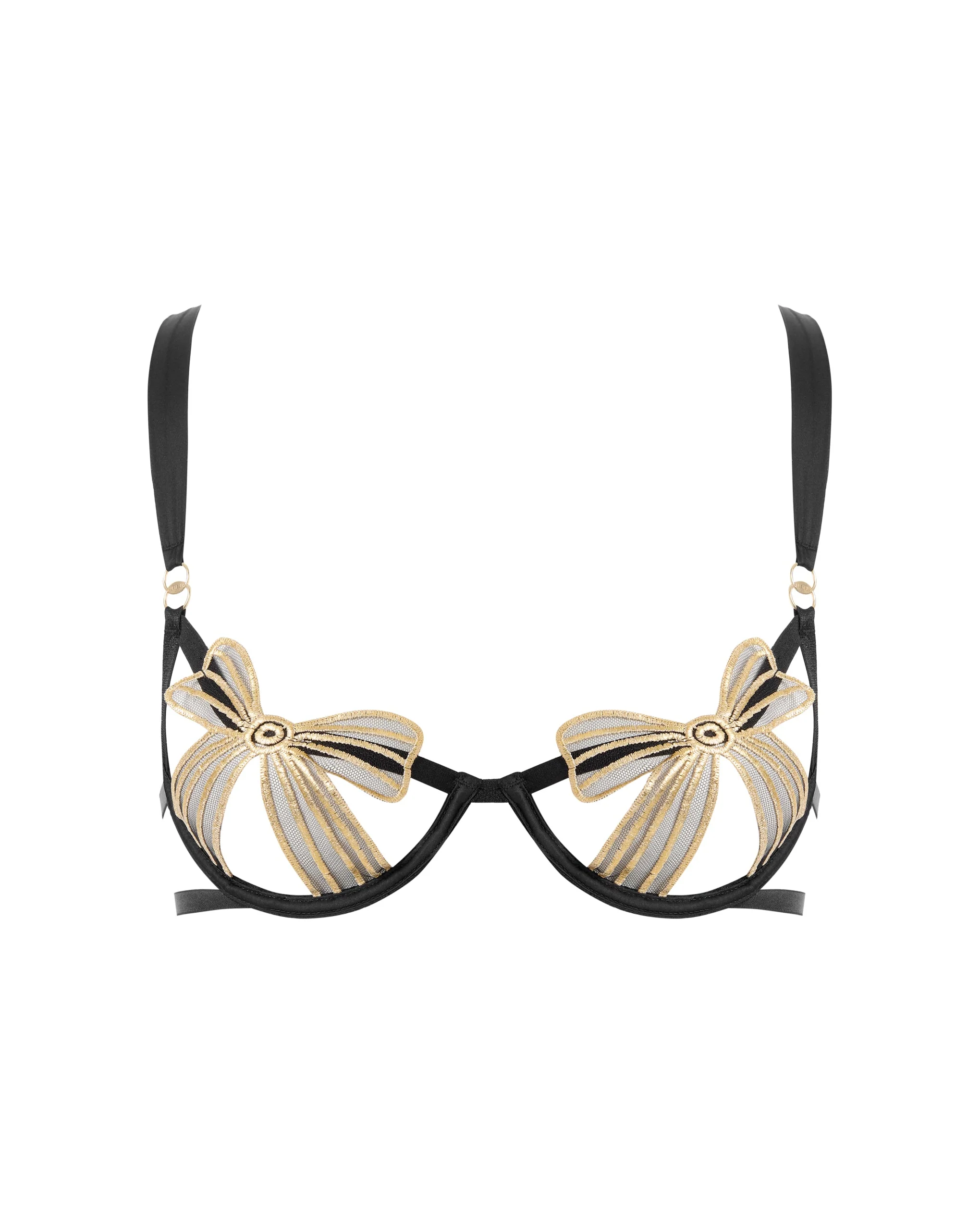 Annabel Wired Bra Black/Gold - Image 5