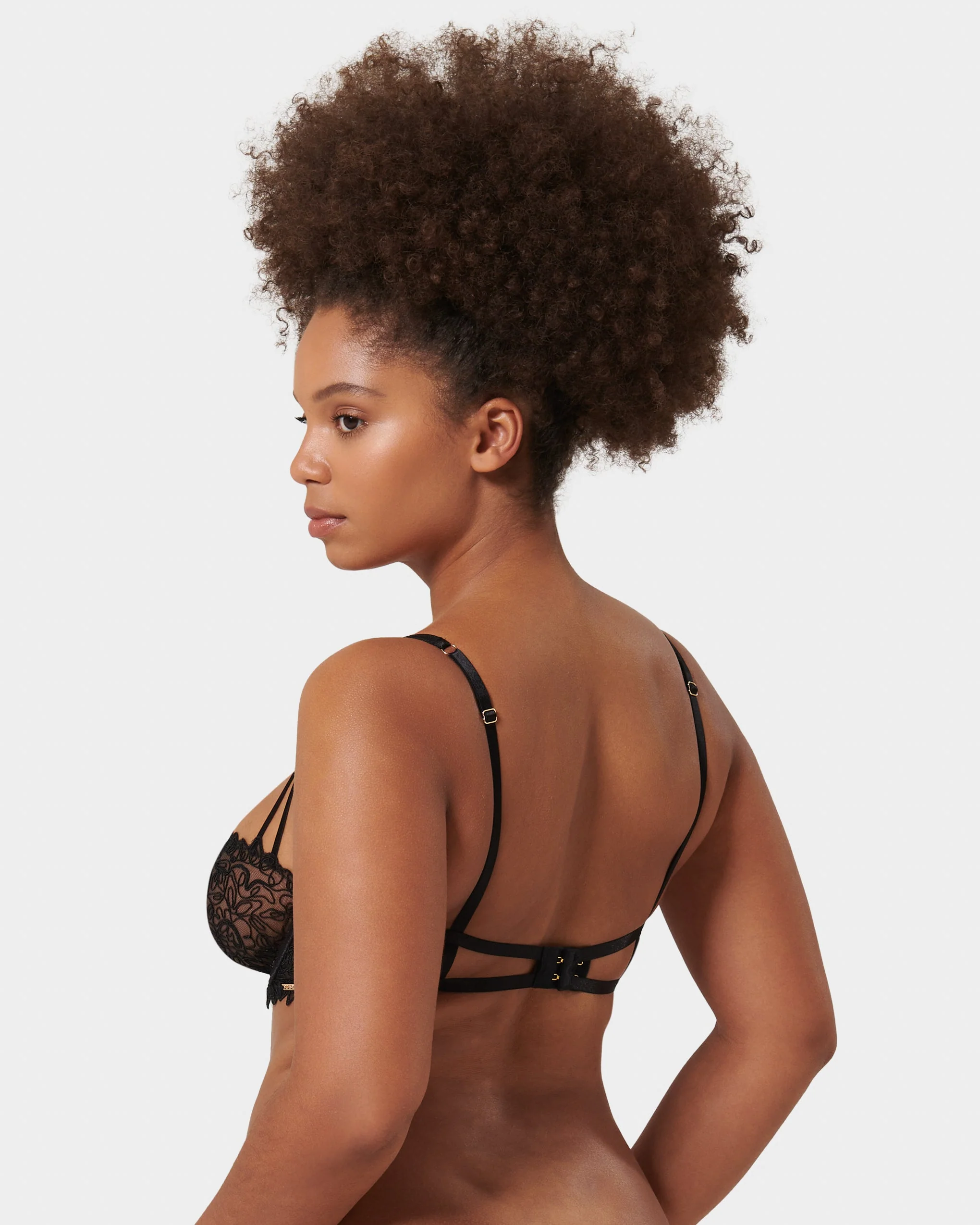 Audrey Balcony Bra Black - Image 3
