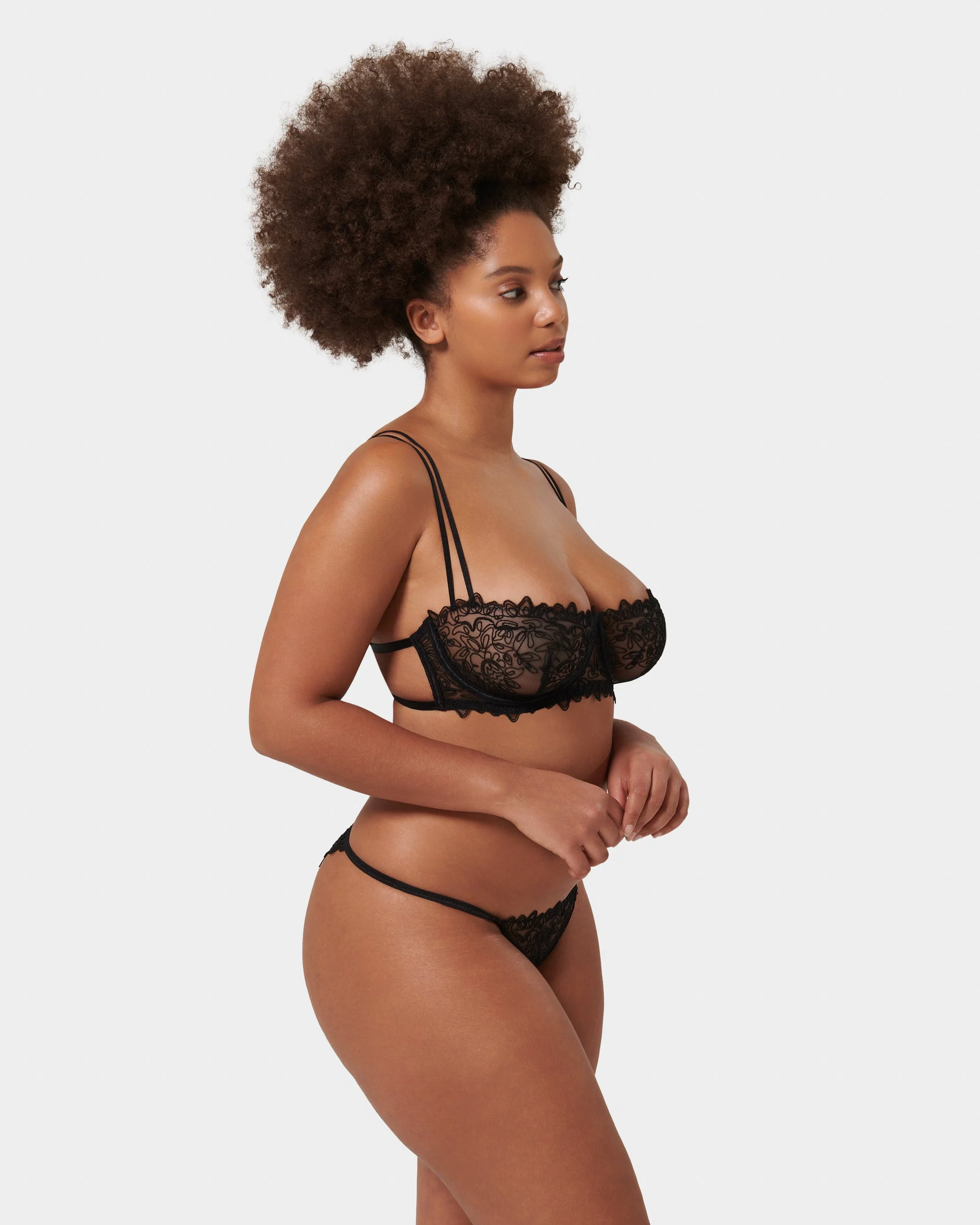 Audrey Balcony Bra Black - Image 7