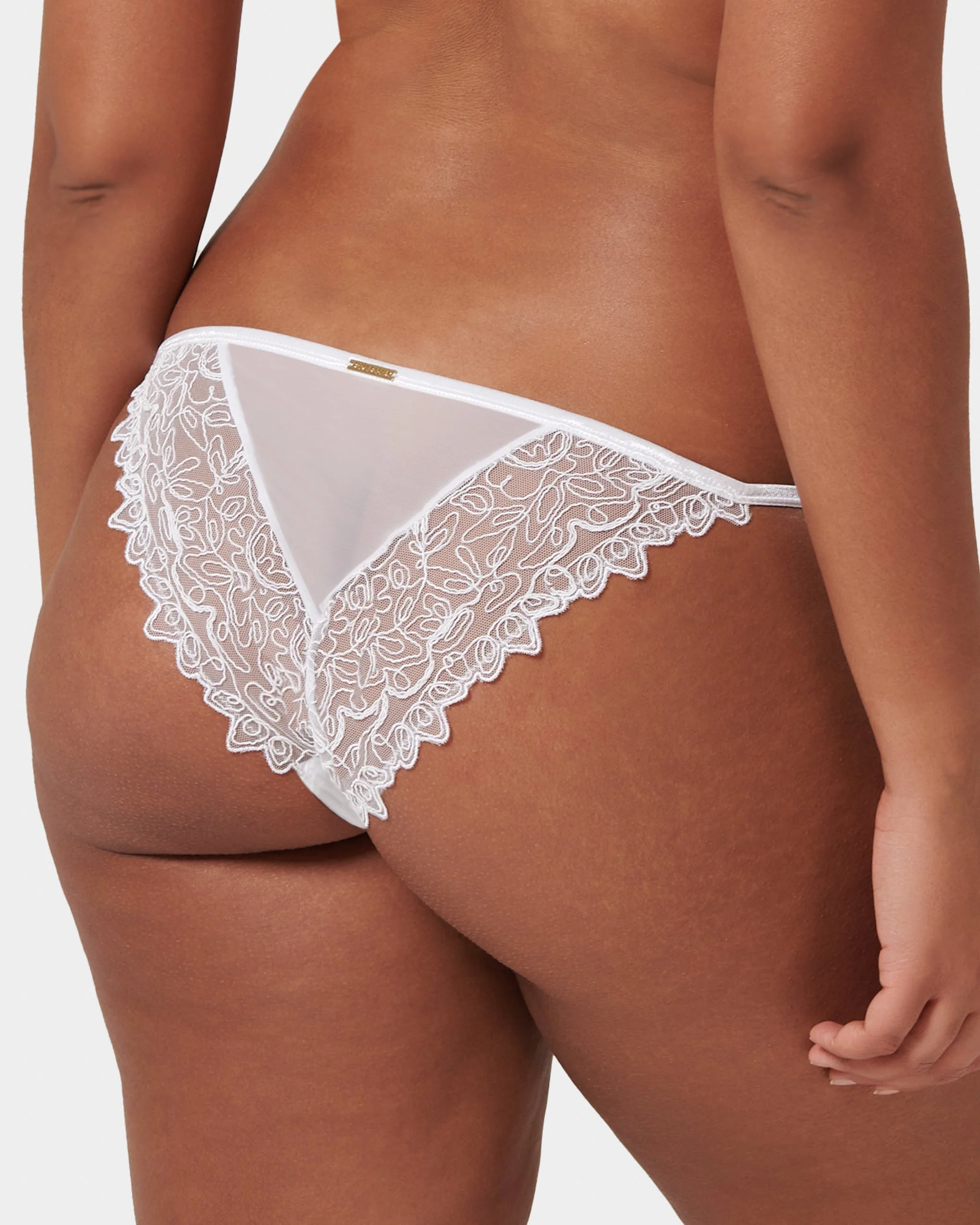 Audrey Embroidered Brief White - Image 10