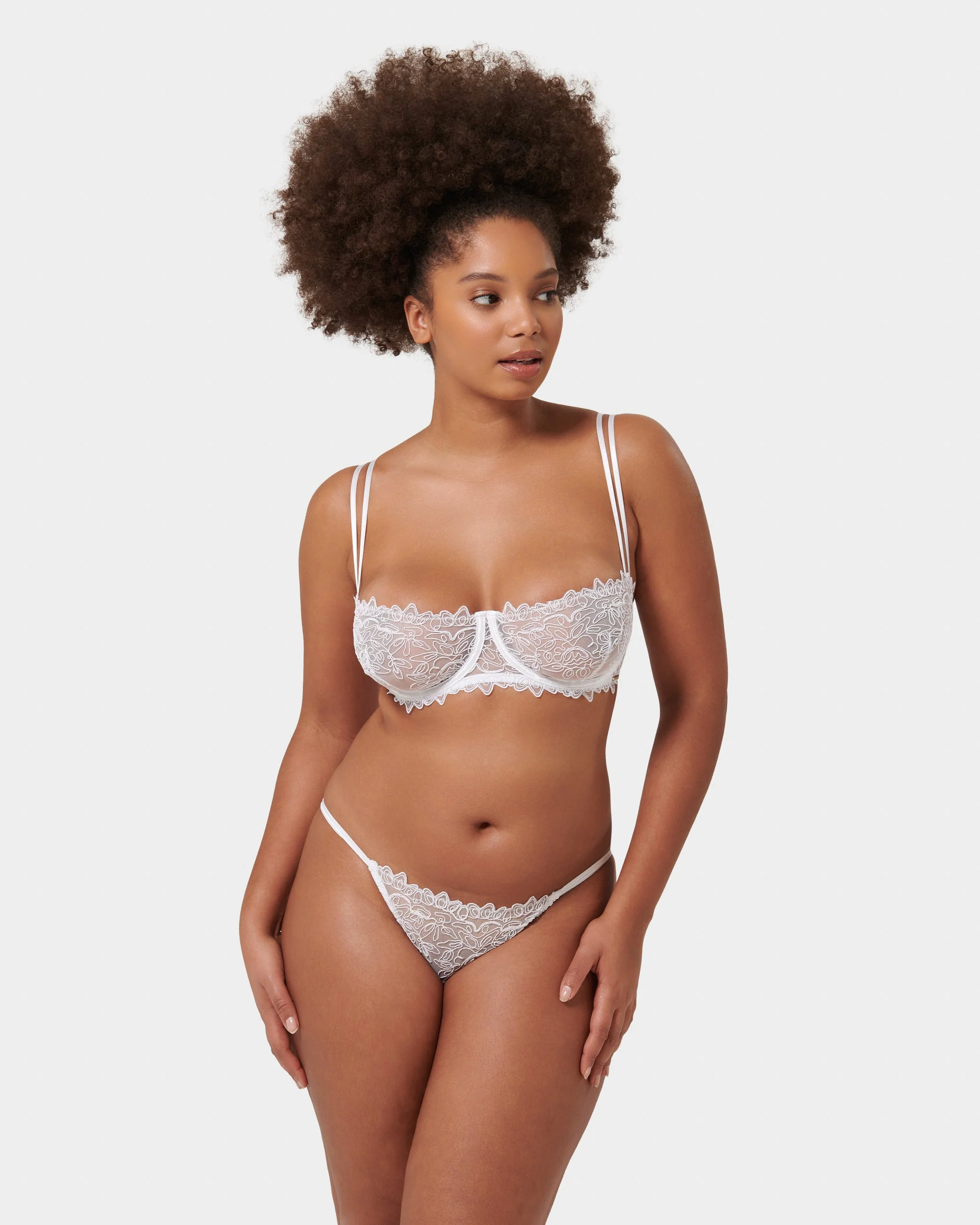 Audrey Embroidered Brief White - Image 11