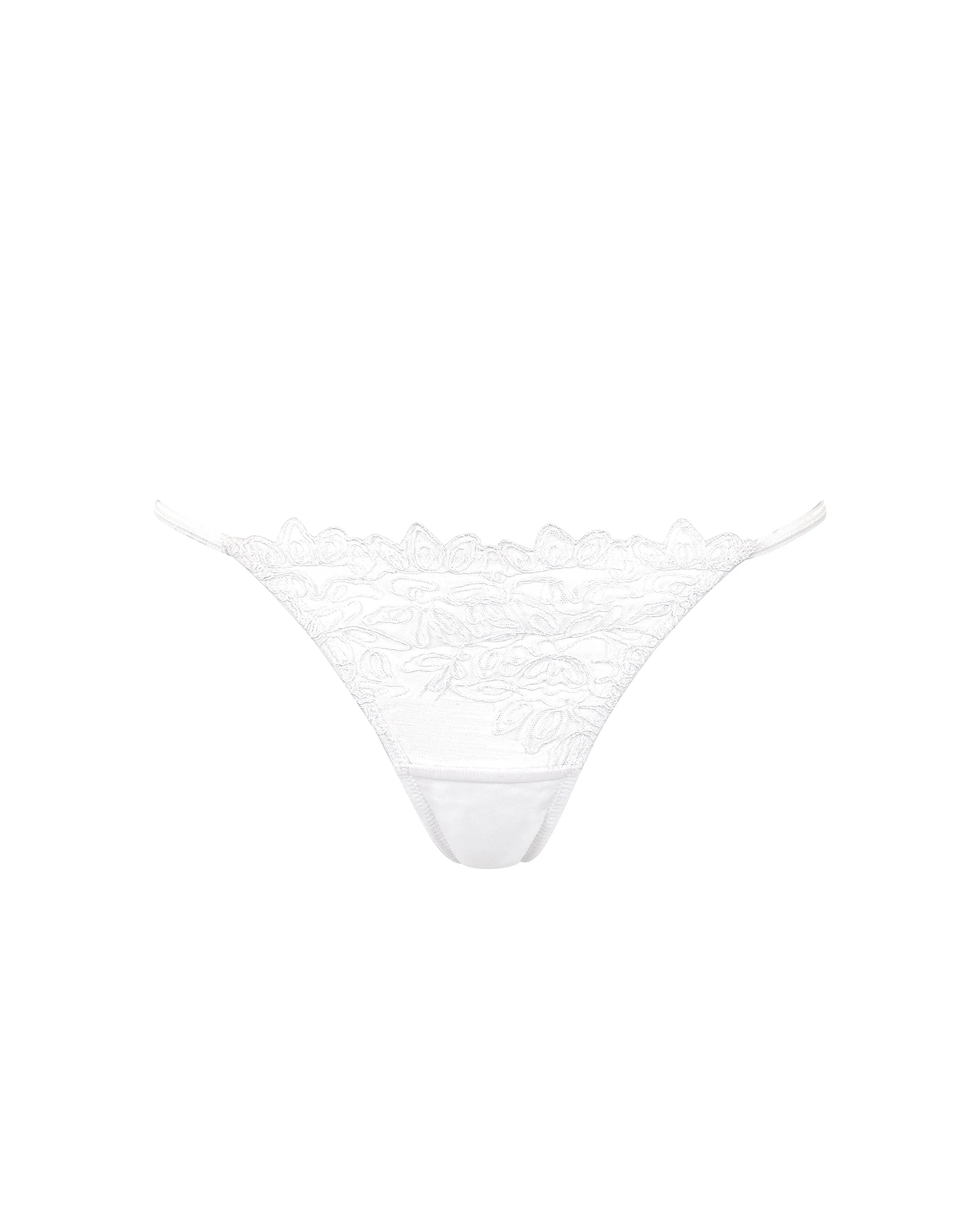 Audrey Embroidered Brief White - Image 5
