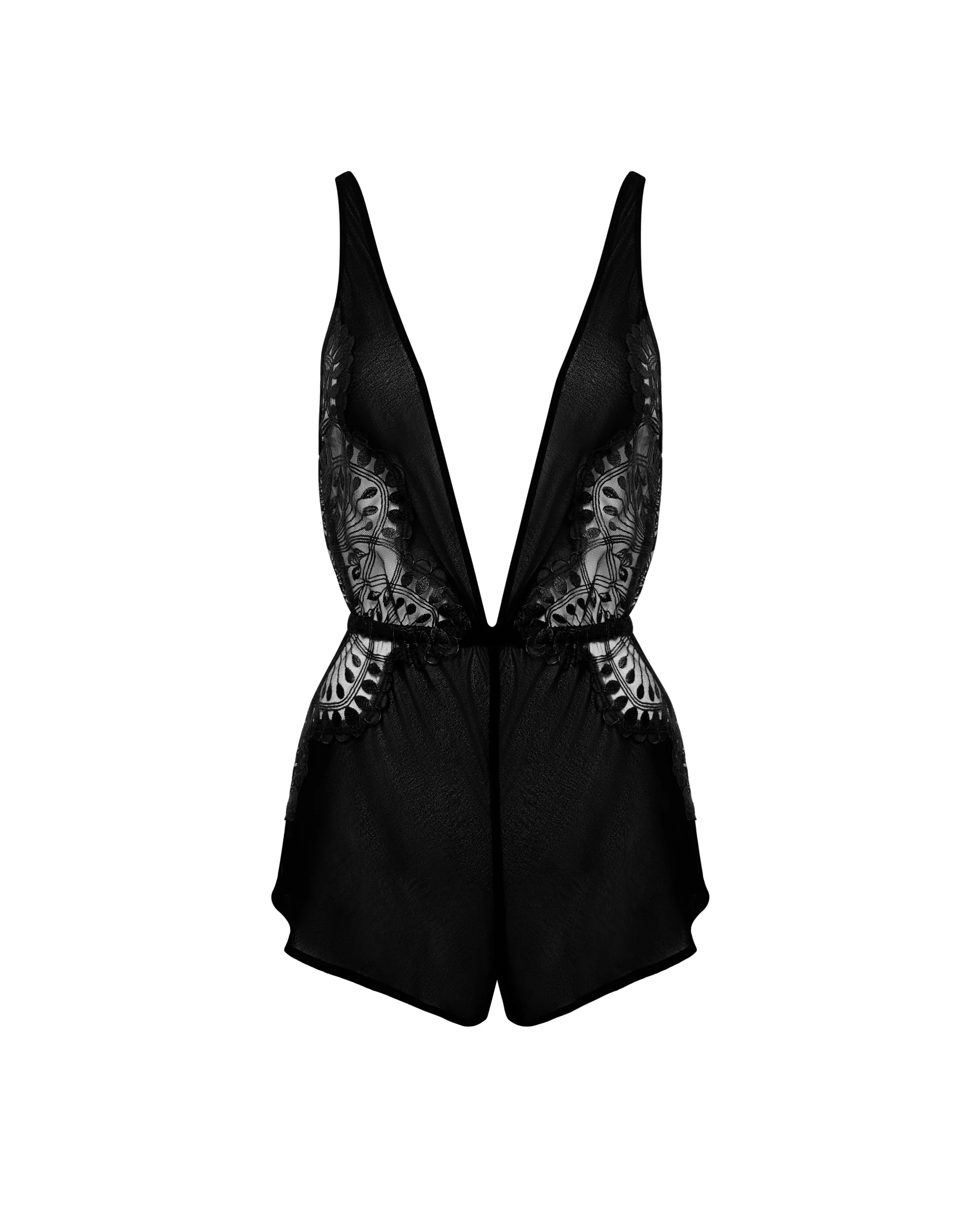 Augusta Luxury Satin Teddy Black - Image 5