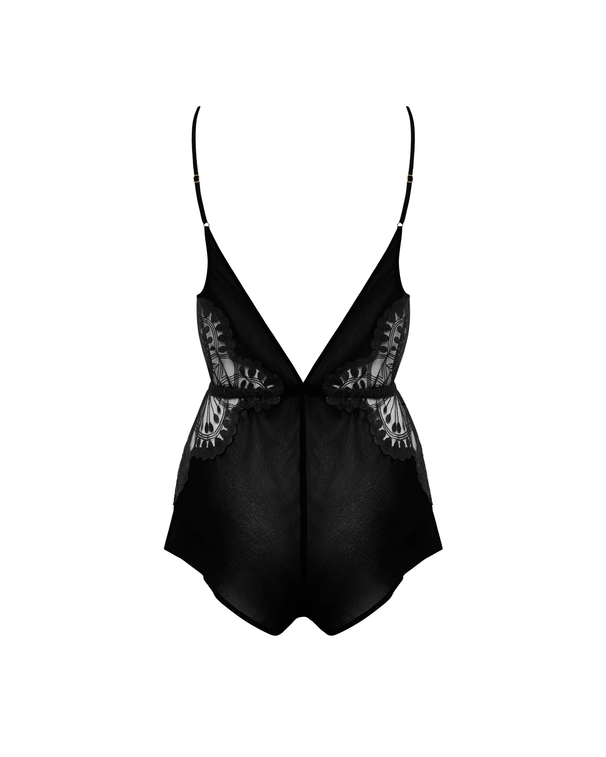 Augusta Luxury Satin Teddy Black - Image 6