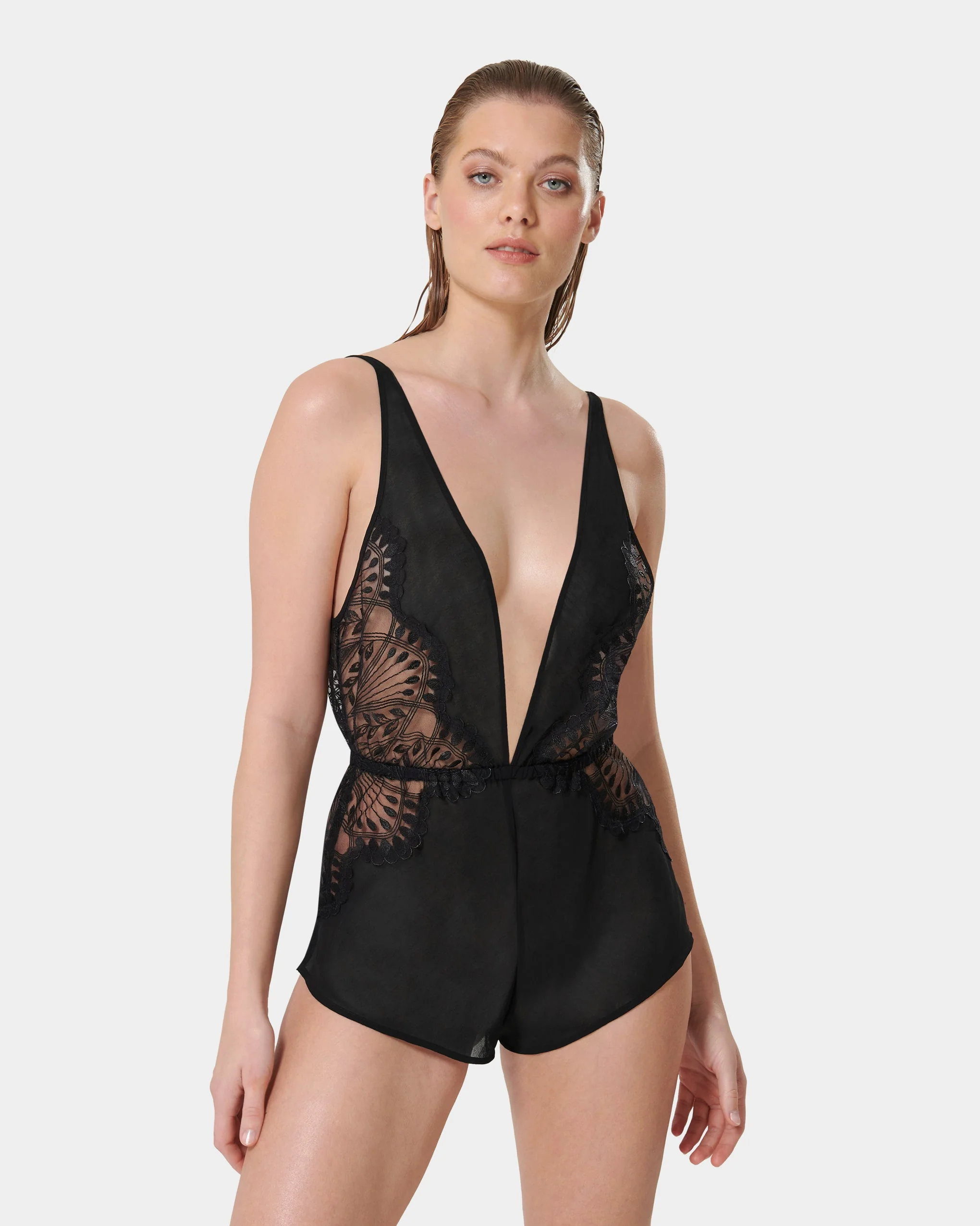 Augusta Luxury Satin Teddy Black - Image 7