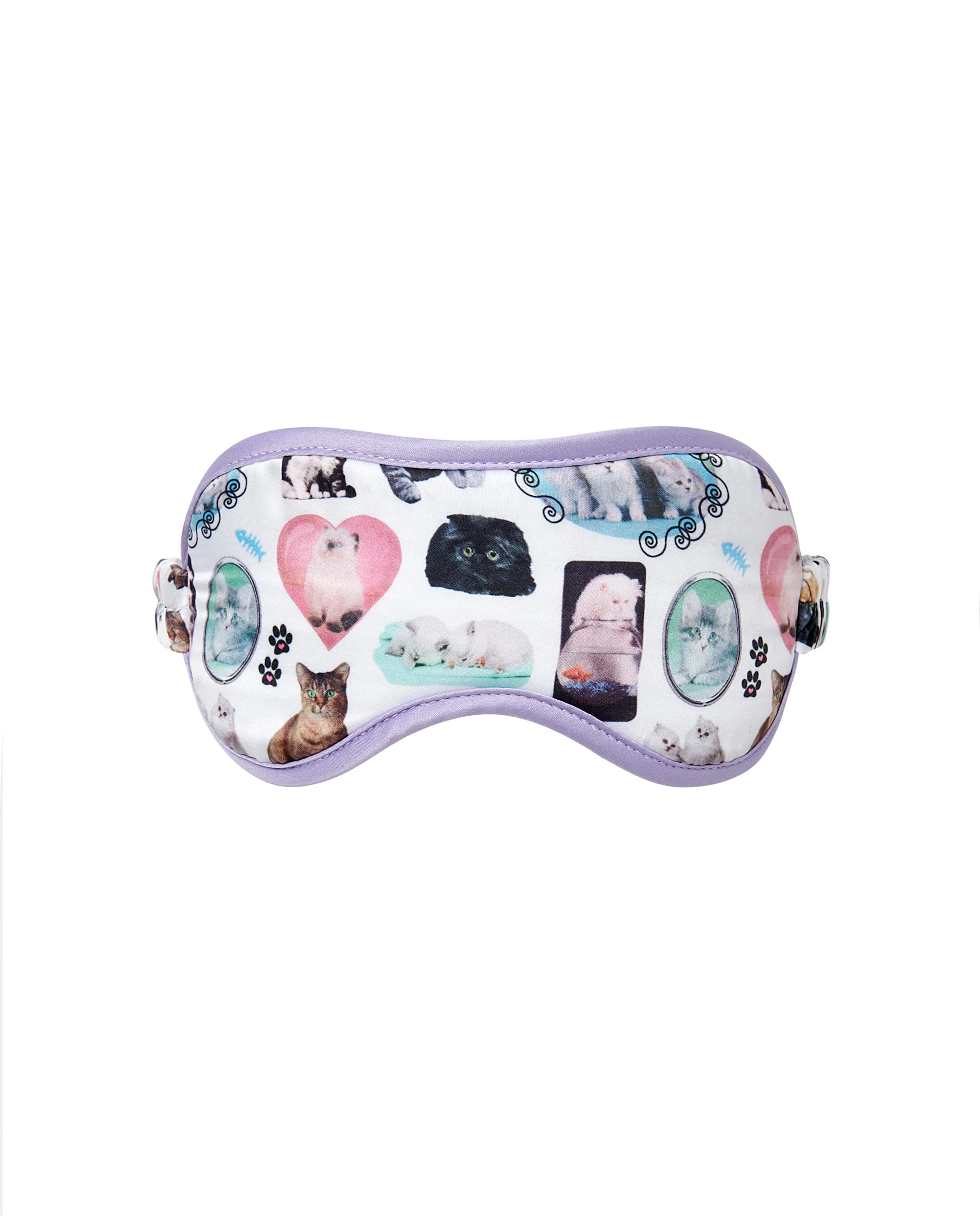 BB x Ashley Williams Kitten Print Luxury Satin Eye Mask - Image 5