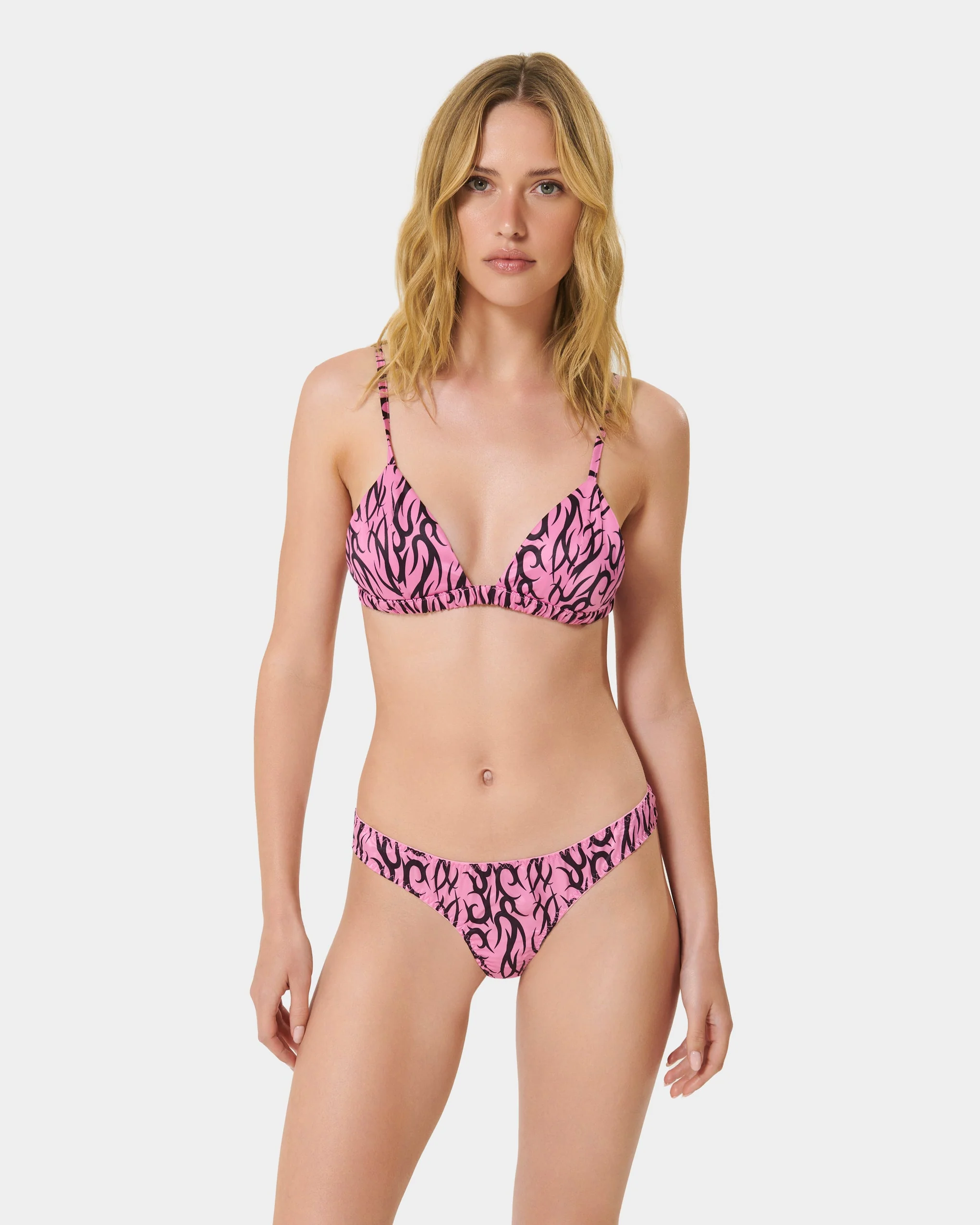 BB x Ashley Williams Tattoo Print Luxury Satin Thong - Image 2