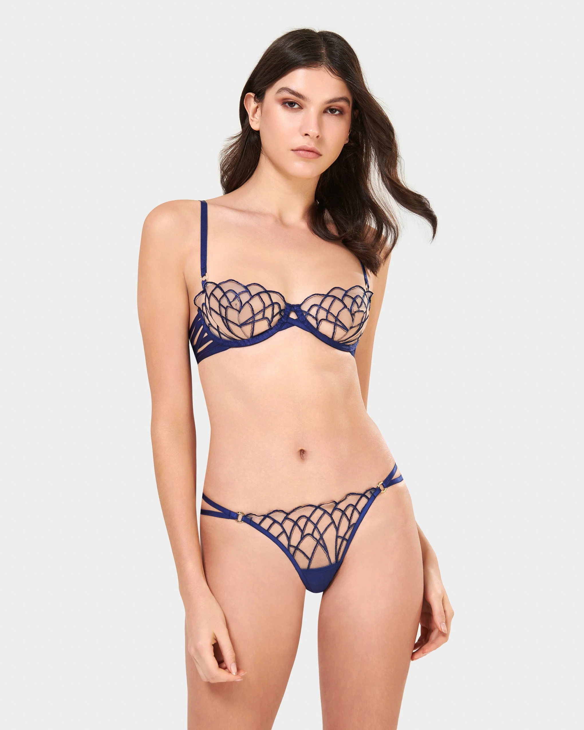 Beatrix Bra Twilight Blue/Sheer - Image 2