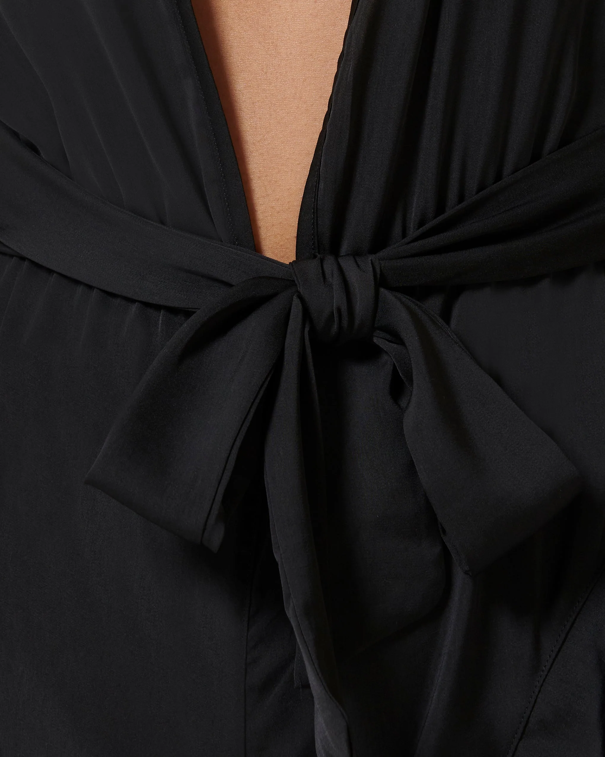Blake Luxury Satin Teddy Black - Image 4