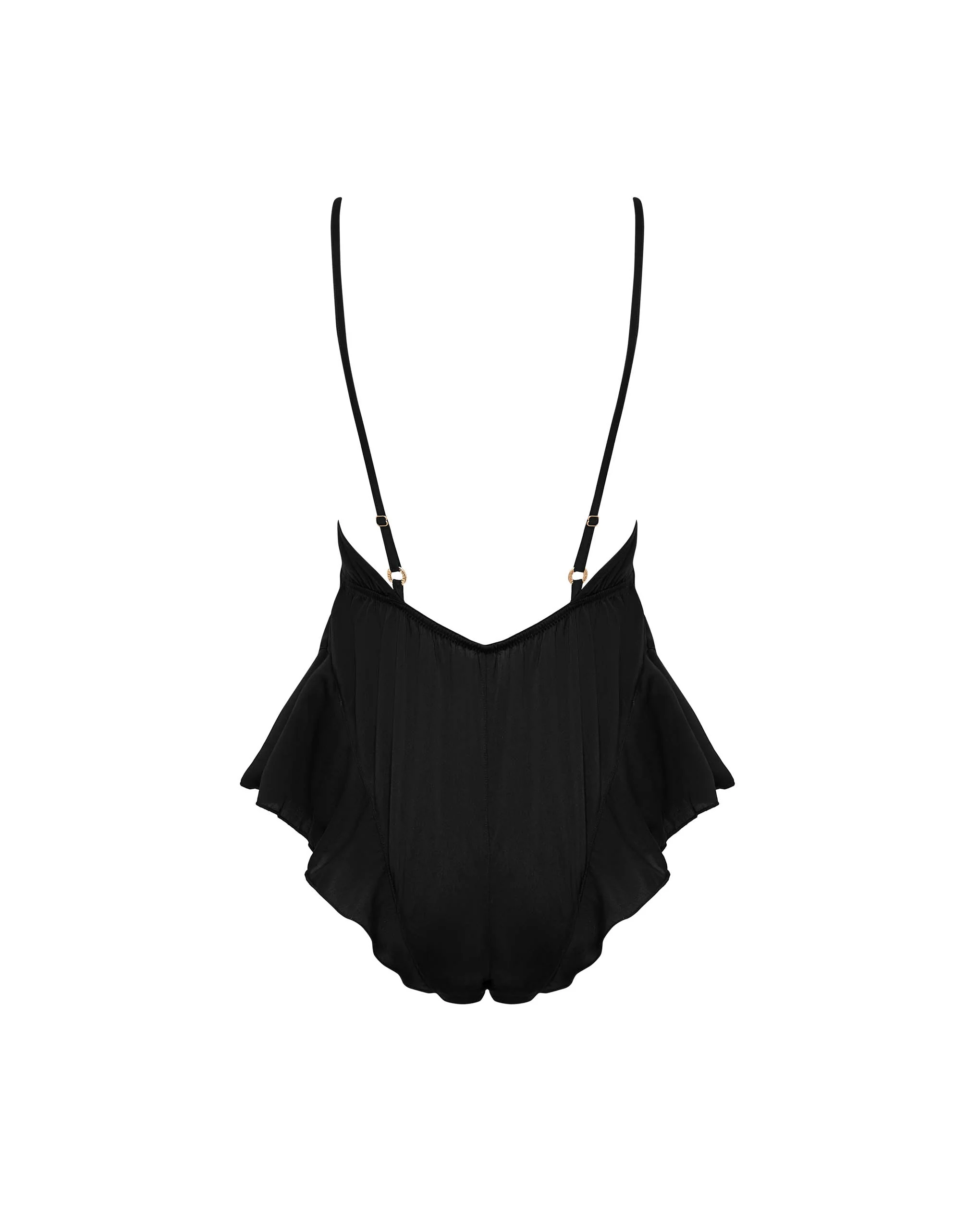 Blake Luxury Satin Teddy Black - Image 6