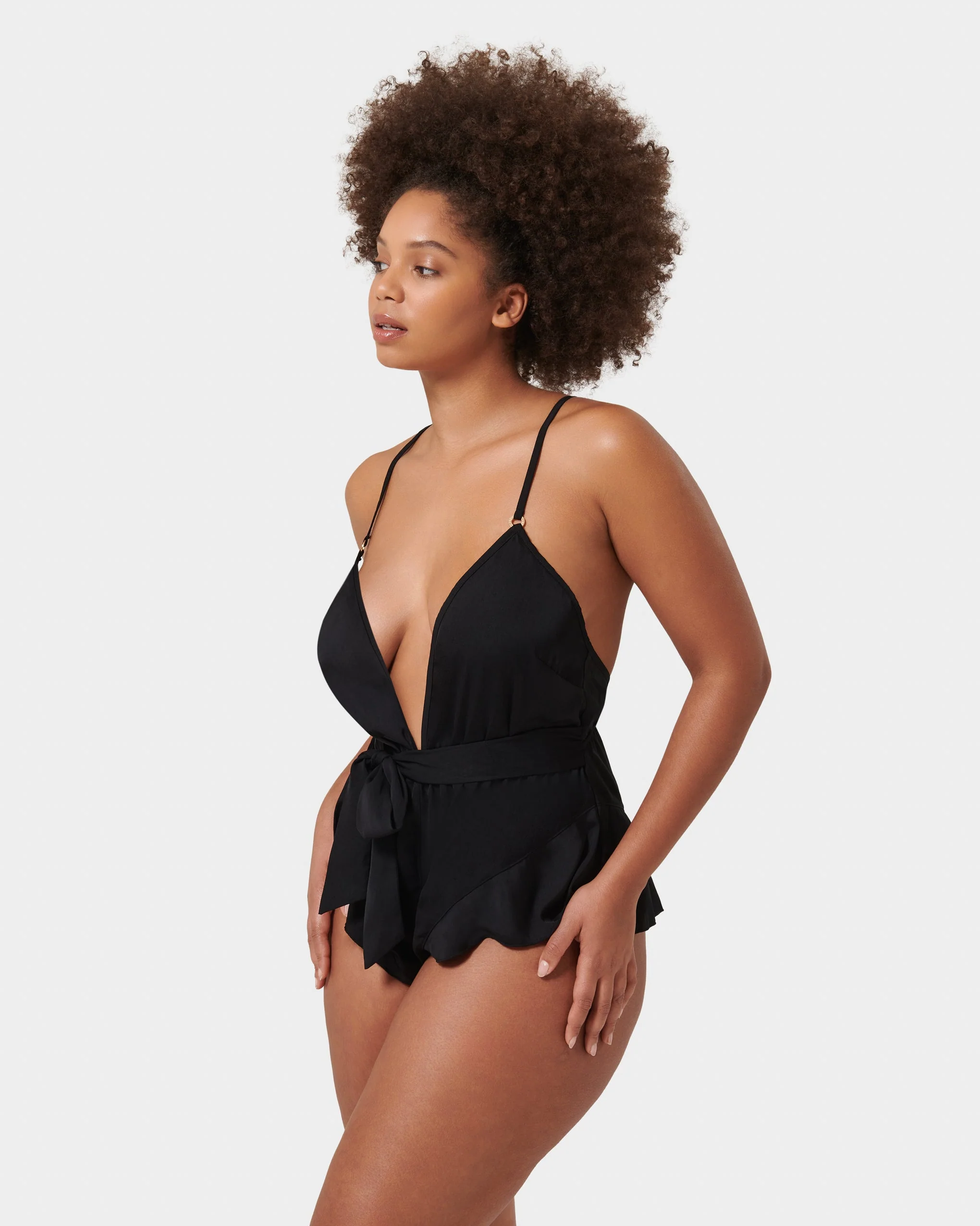 Blake Luxury Satin Teddy Black - Image 8