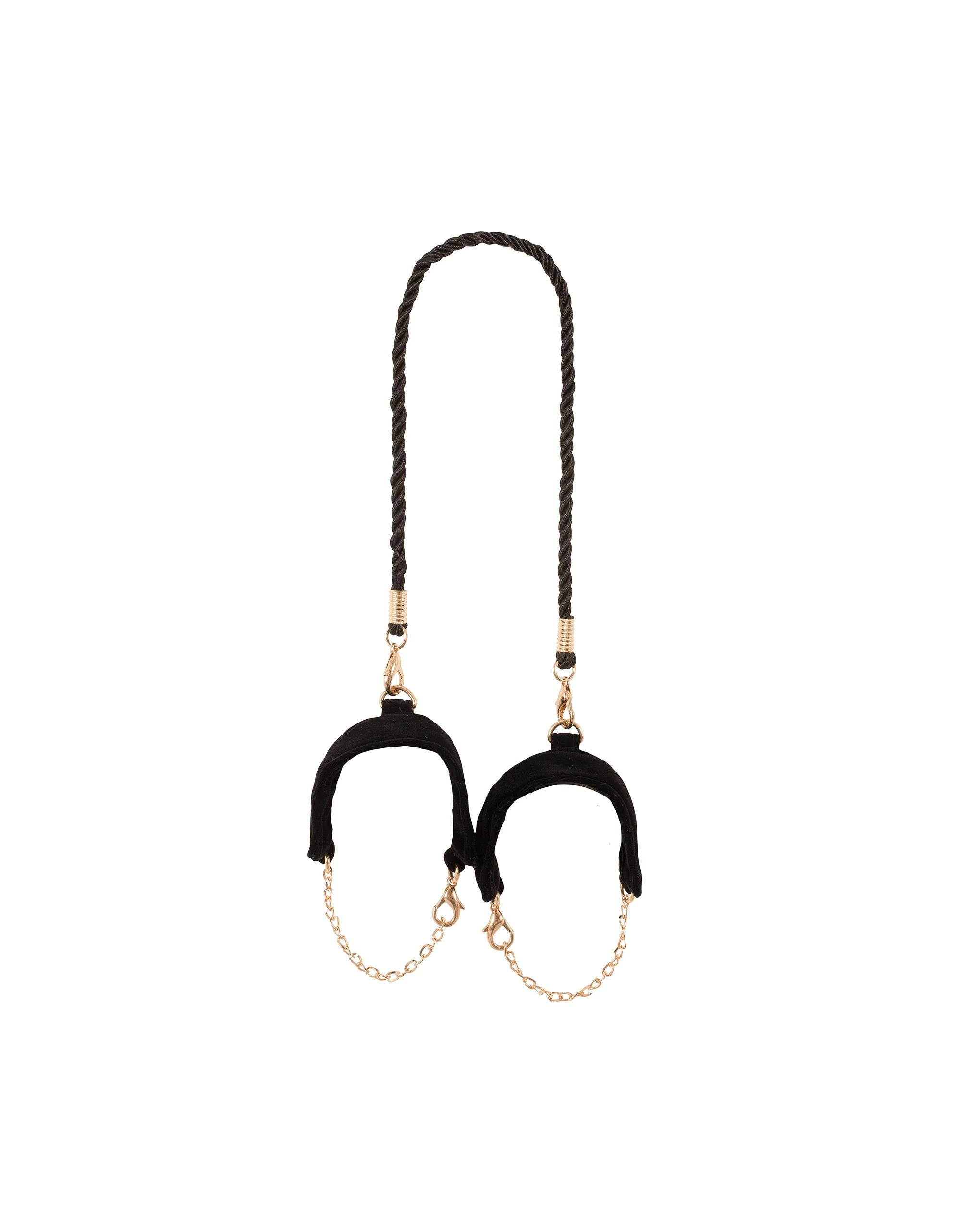 Brooke Velvet & Rope Cuffs Black - Image 6