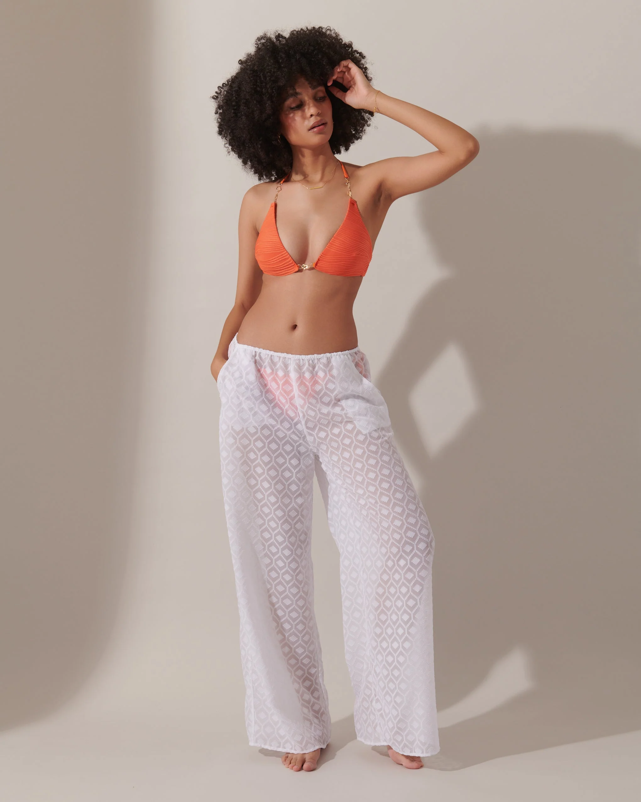 Cassat Cami & Trouser Set White - Image 10