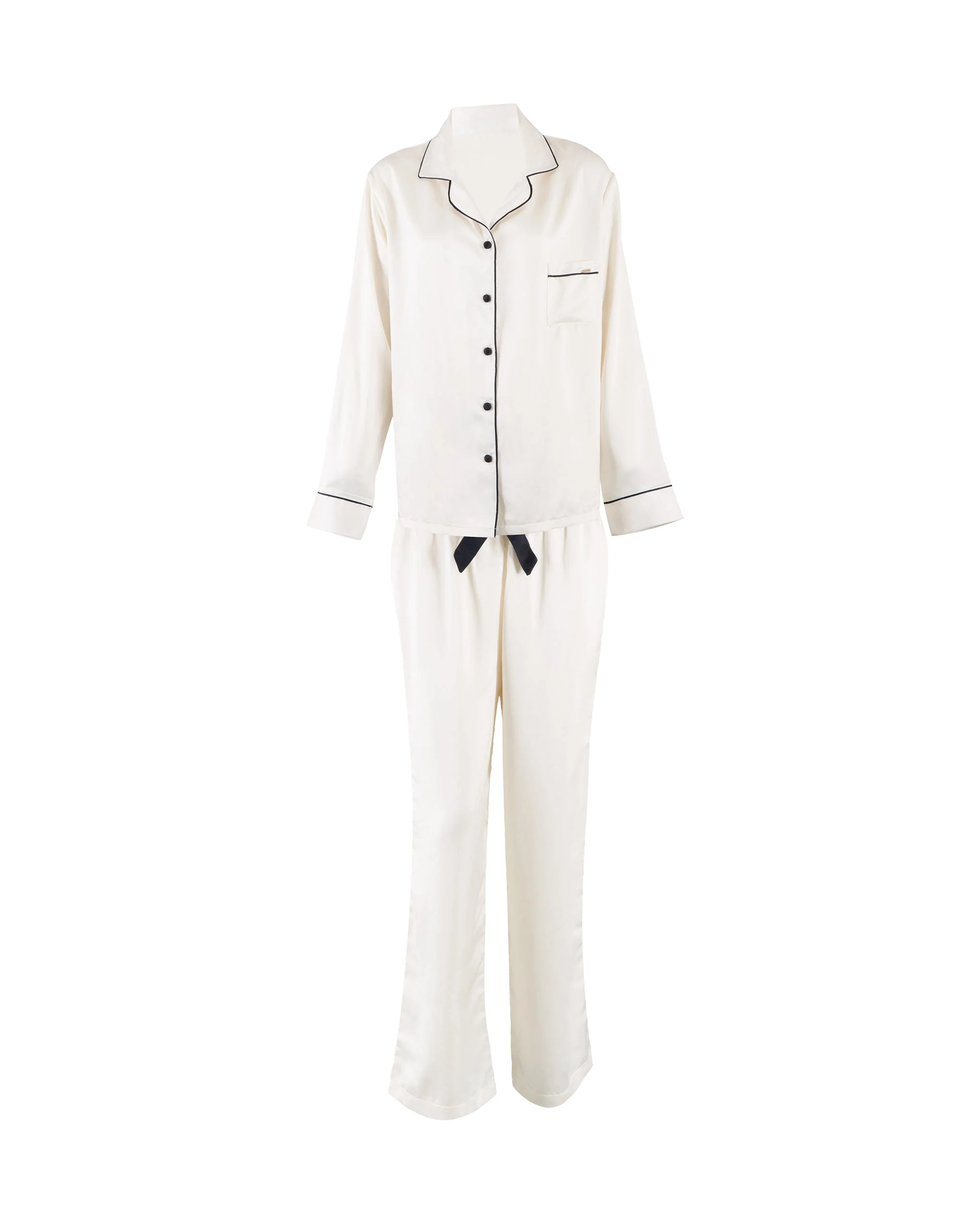Claudia Shirt and Trouser Set White/Black - Image 5