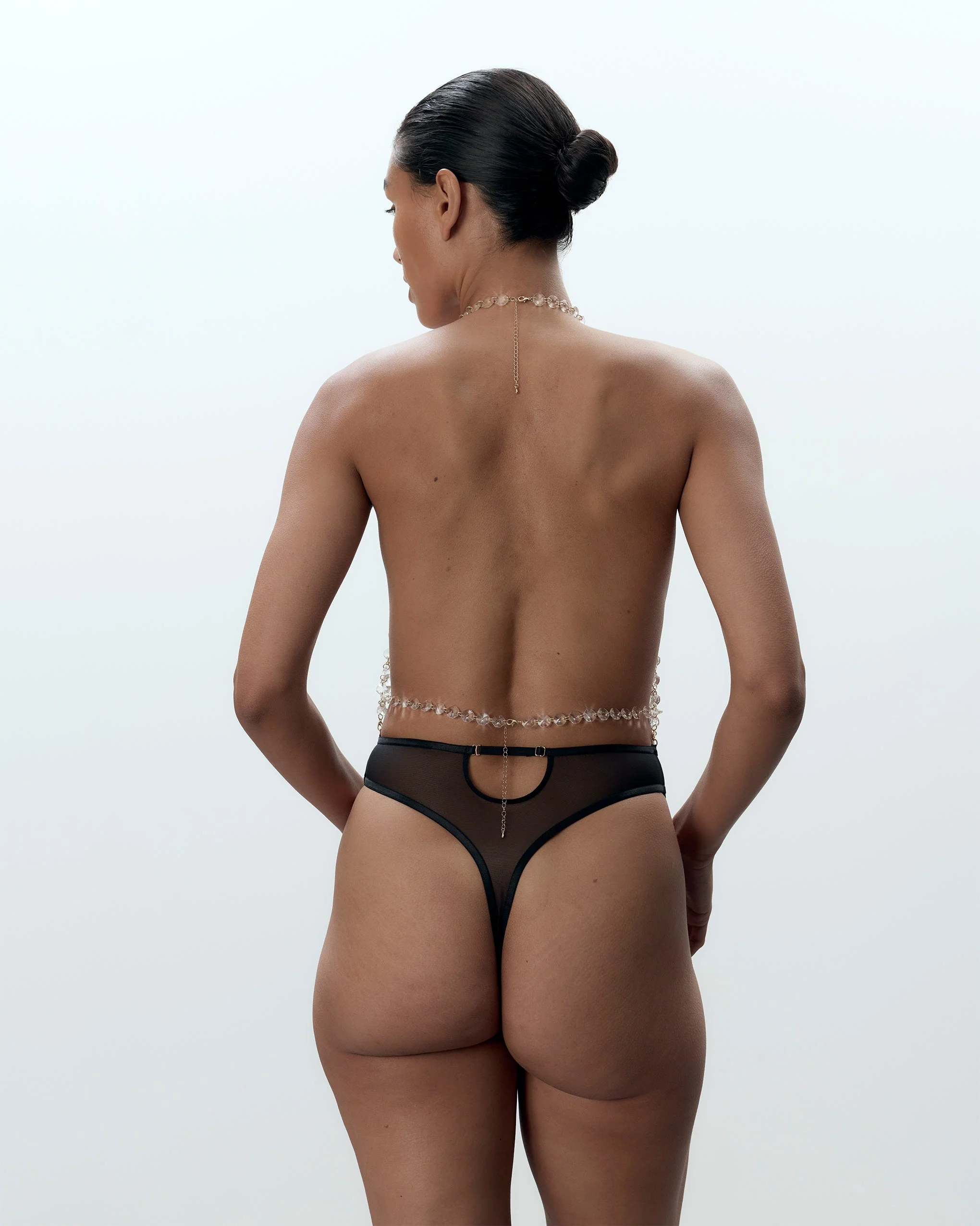 Crystal Bodysuit Clear/Black - Image 3