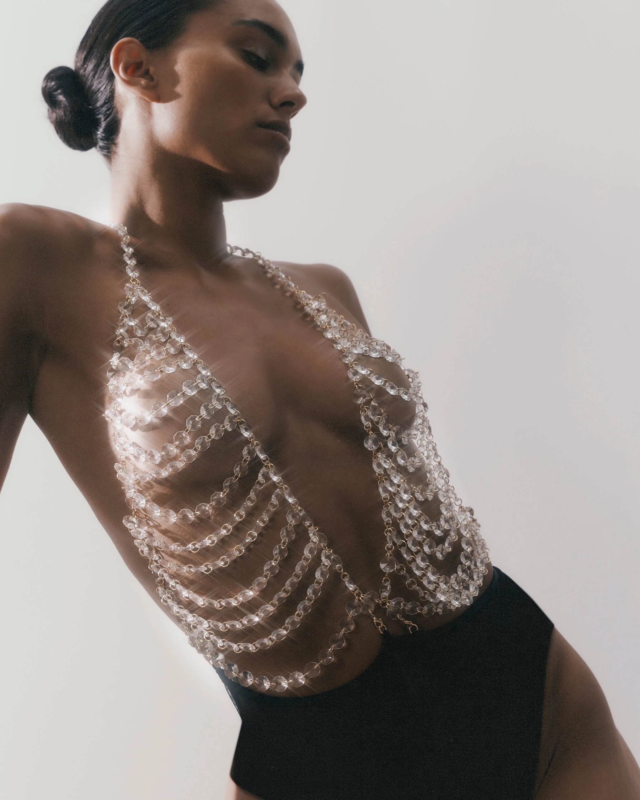 Crystal Bodysuit Clear/Black - Image 7