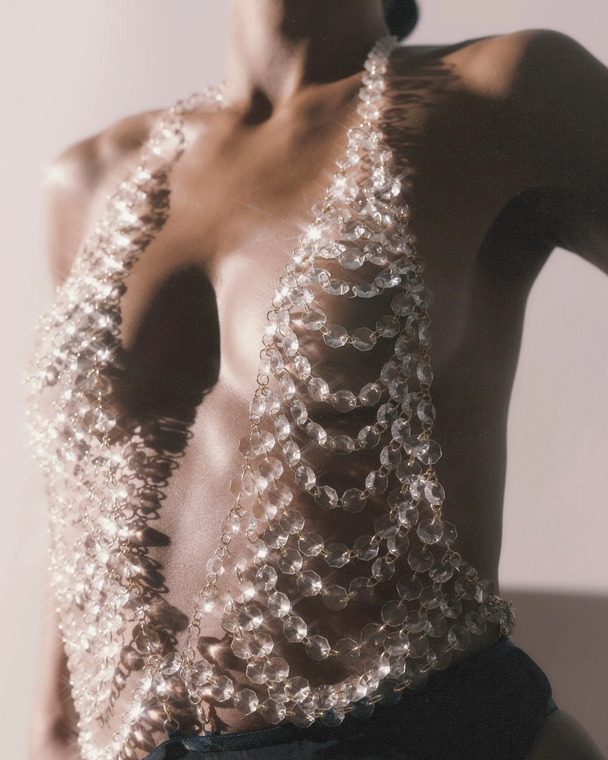 Crystal Bodysuit Clear/Black - Image 8