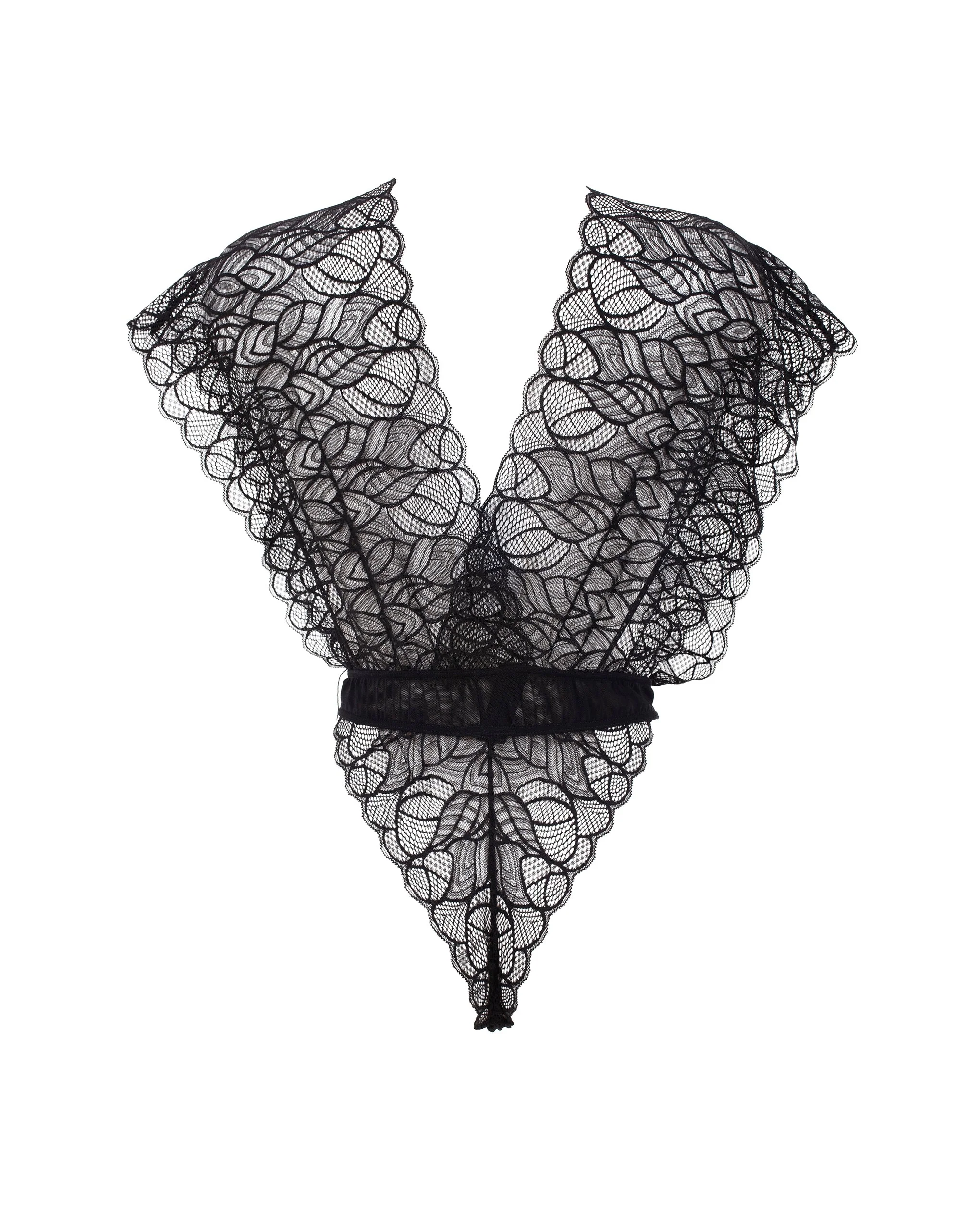 Emerson Lace Bodysuit Black - Image 6