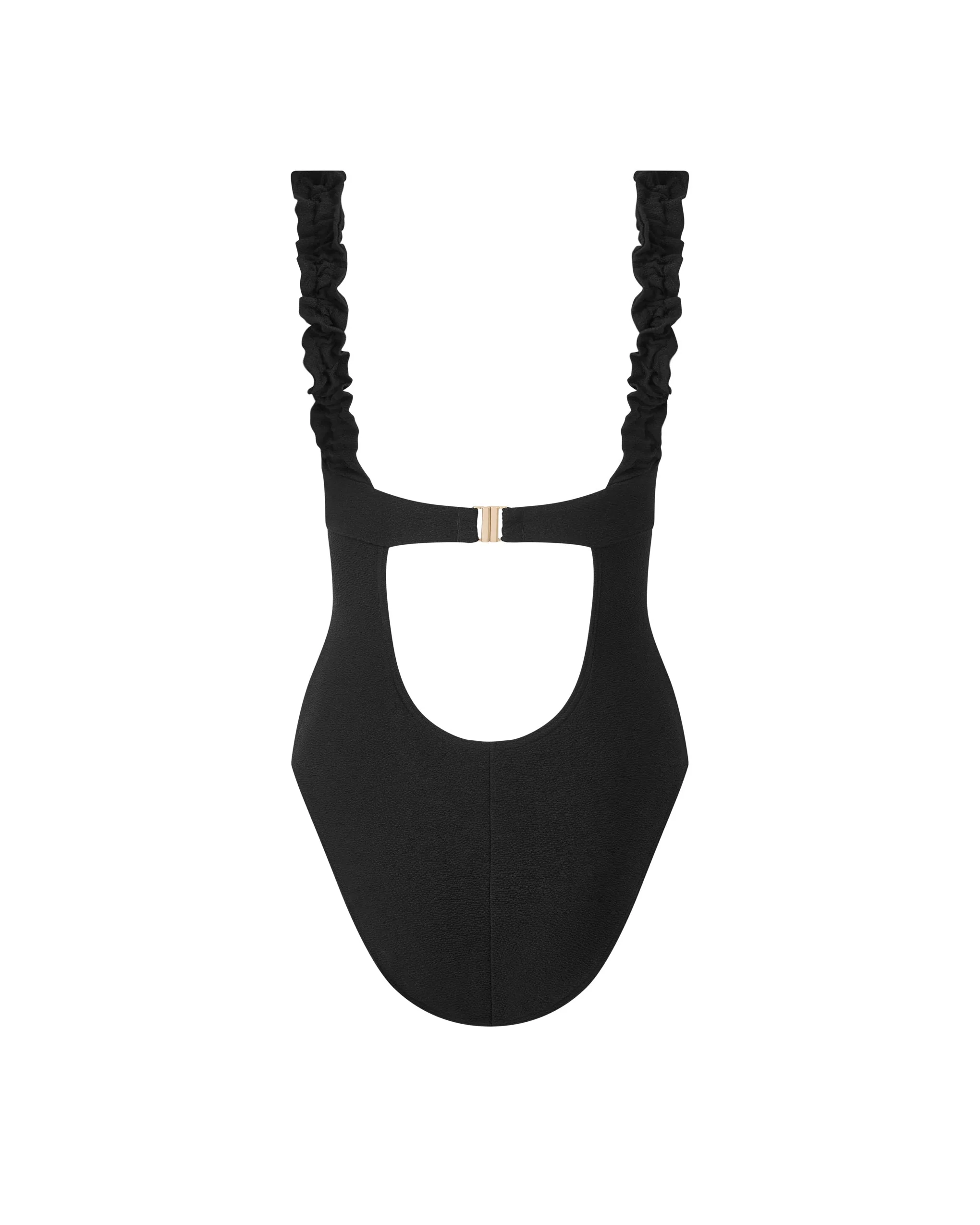 Flores Ruffle Swimsuit Black - Image 6