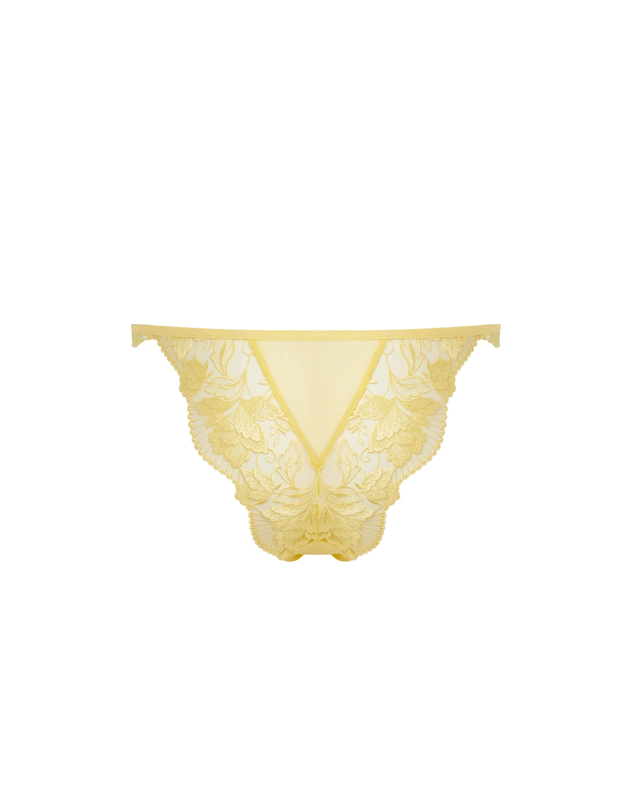 Gabriella Floral Embroidered Brief Yellow - Image 6