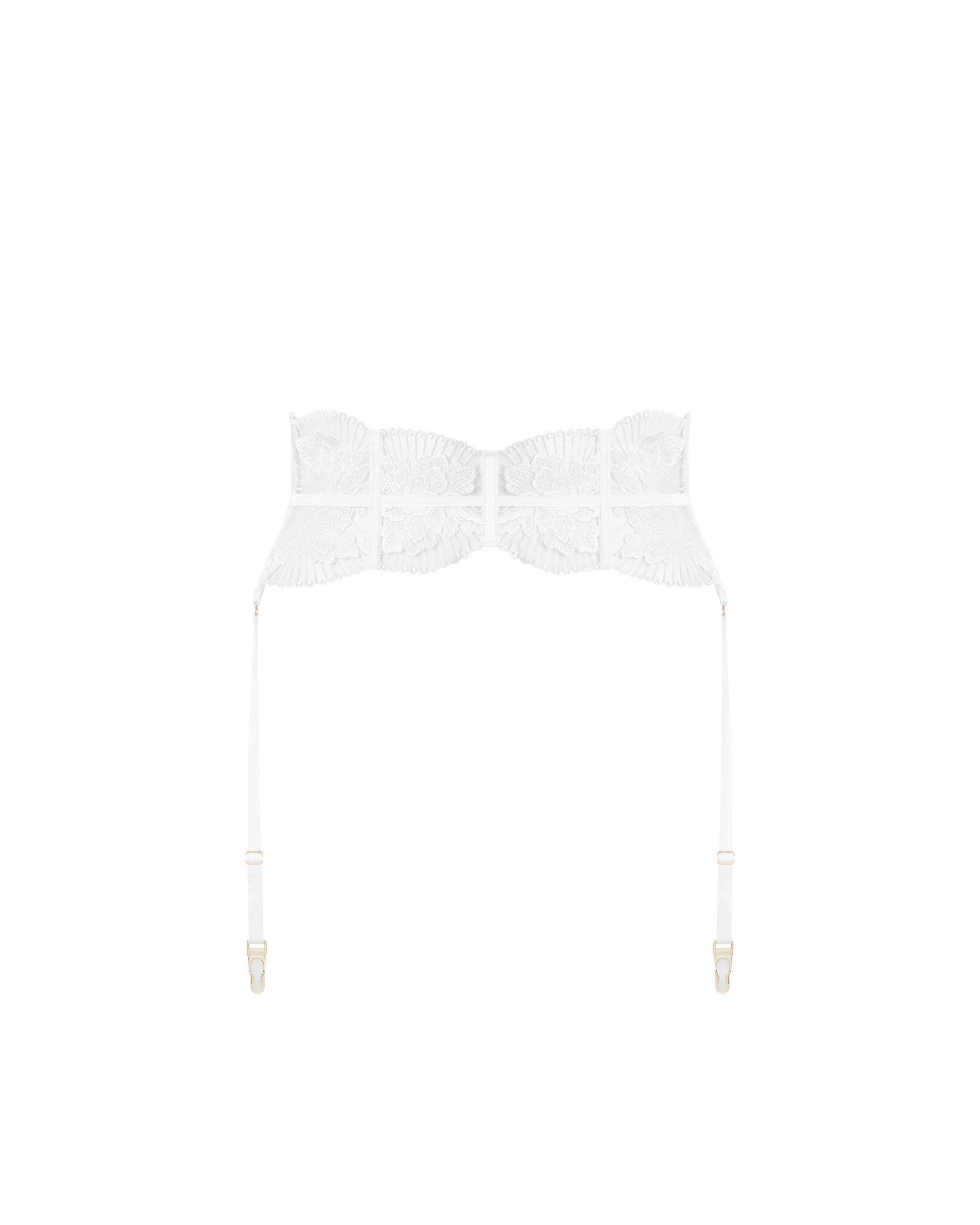 Gabriella Waspie Suspender (with detachable suspenders) White - Image 5