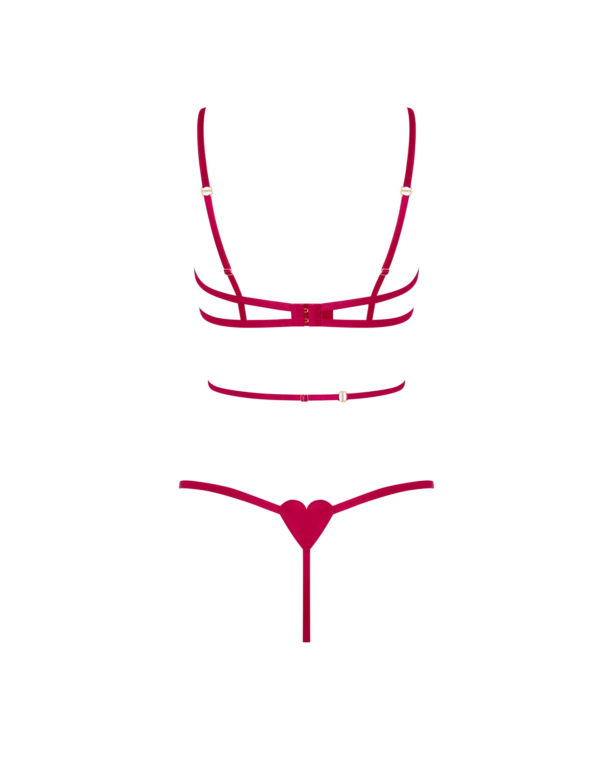 Gia Open Heart Bodysuit Pink - Image 6
