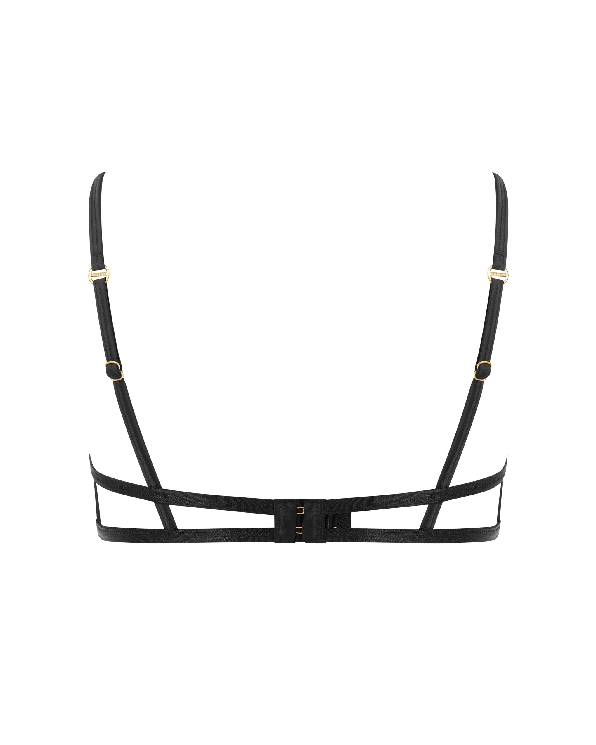 Gia Open Heart Bra Black - Image 6