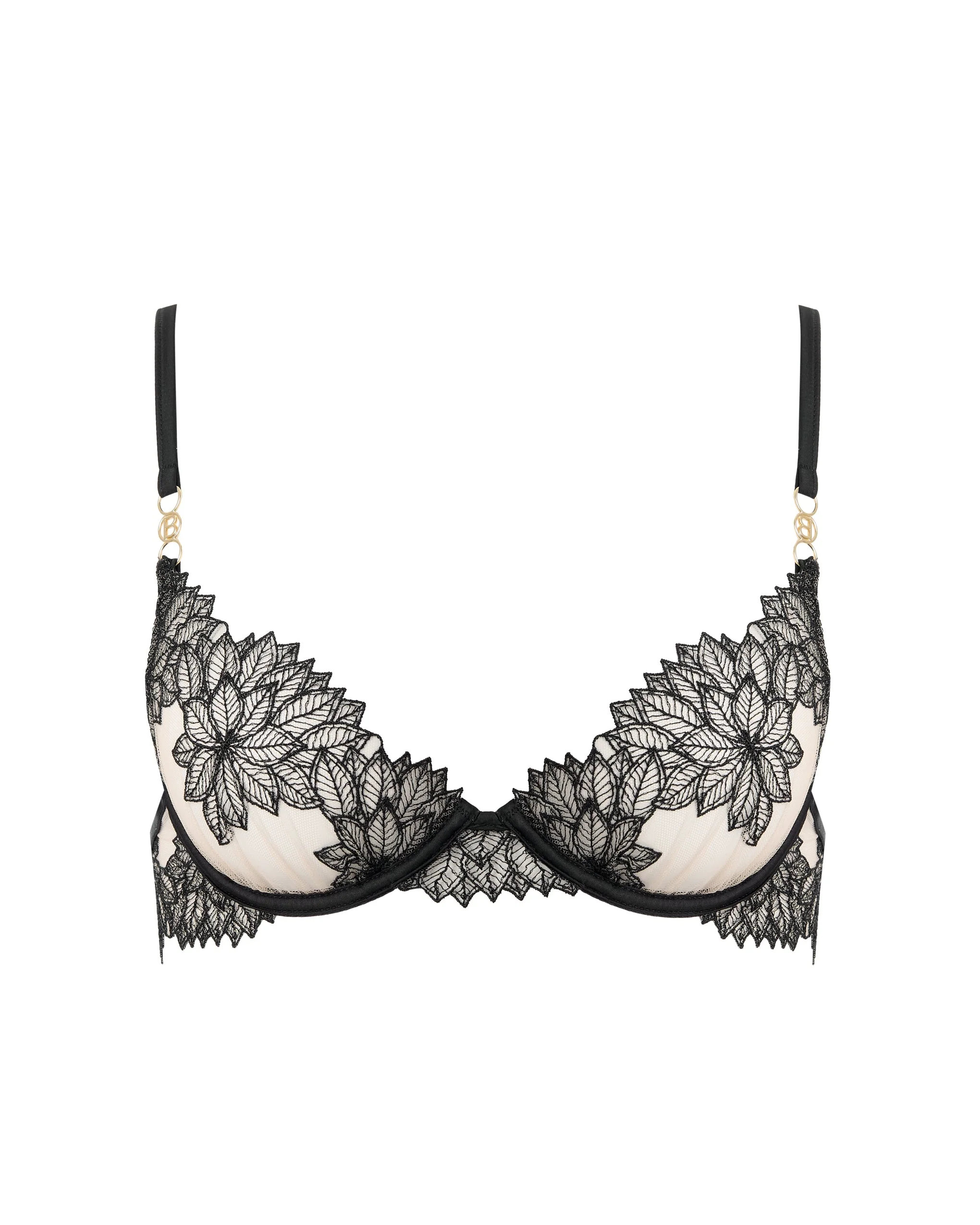 Inaya Sheer Floral Bra Black - Image 5