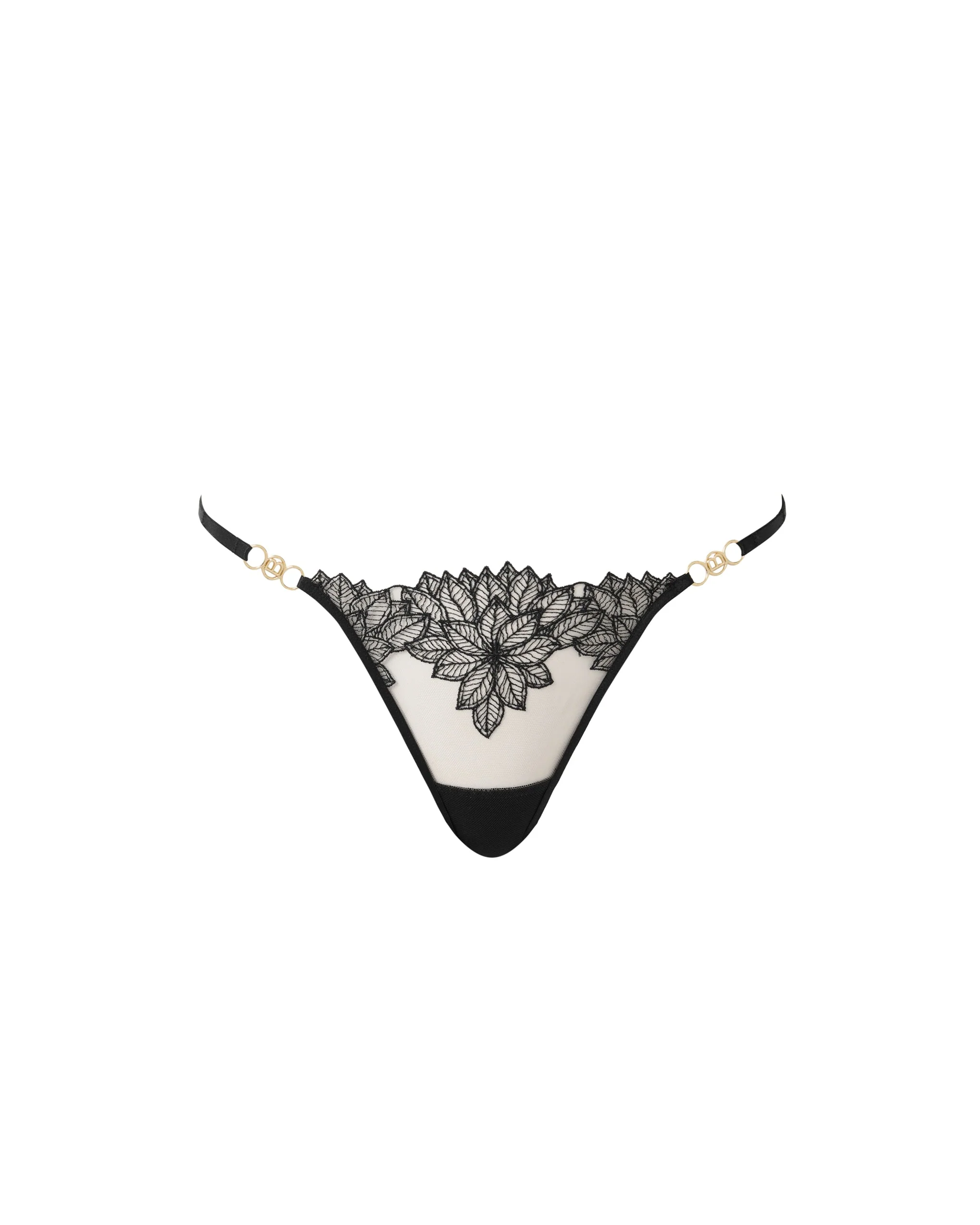 Inaya Sheer Floral Brief Black - Image 5