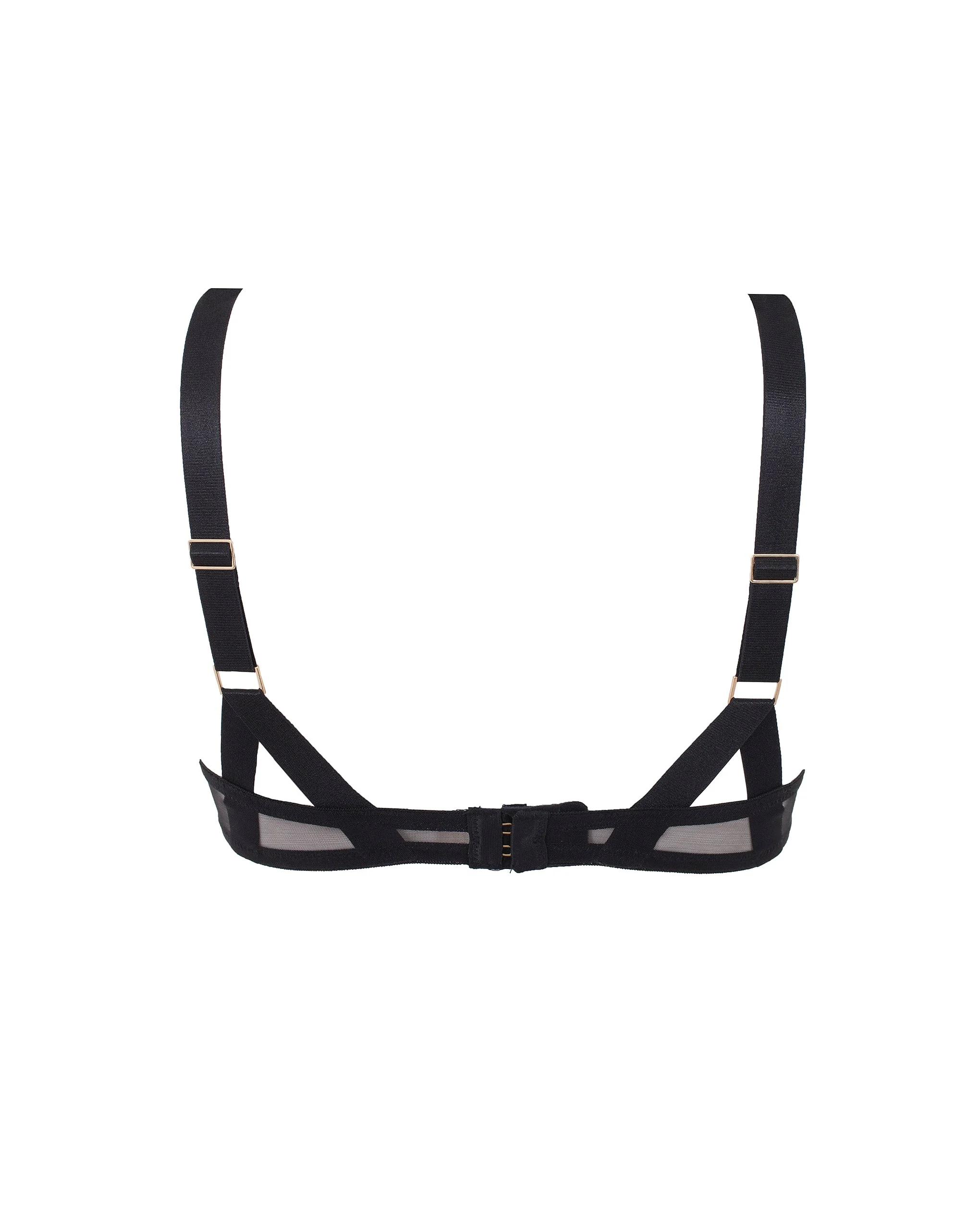Karolina Strappy Balcony Bra Black - Image 6