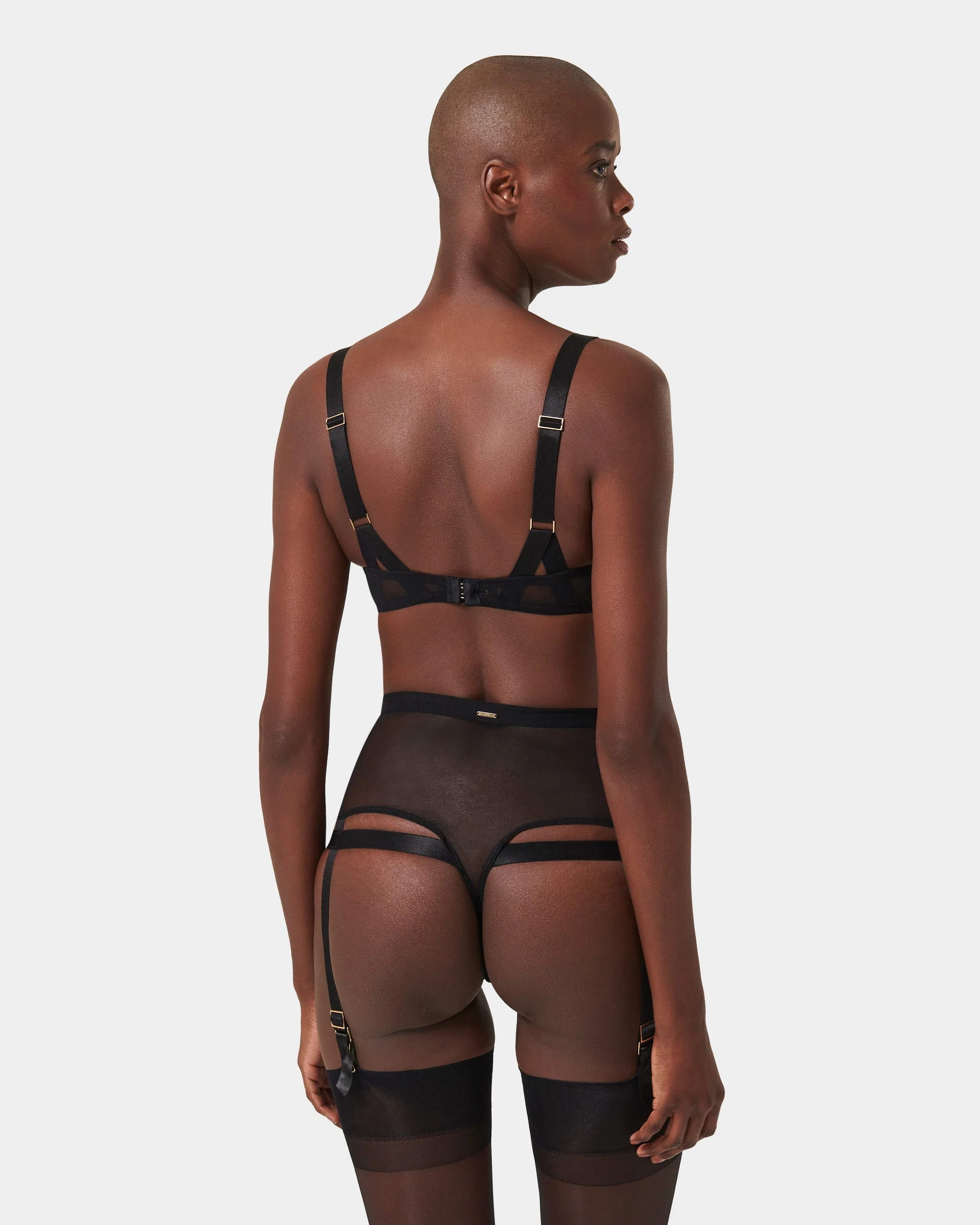 Karolina Strappy Balcony Bra Black - Image 8