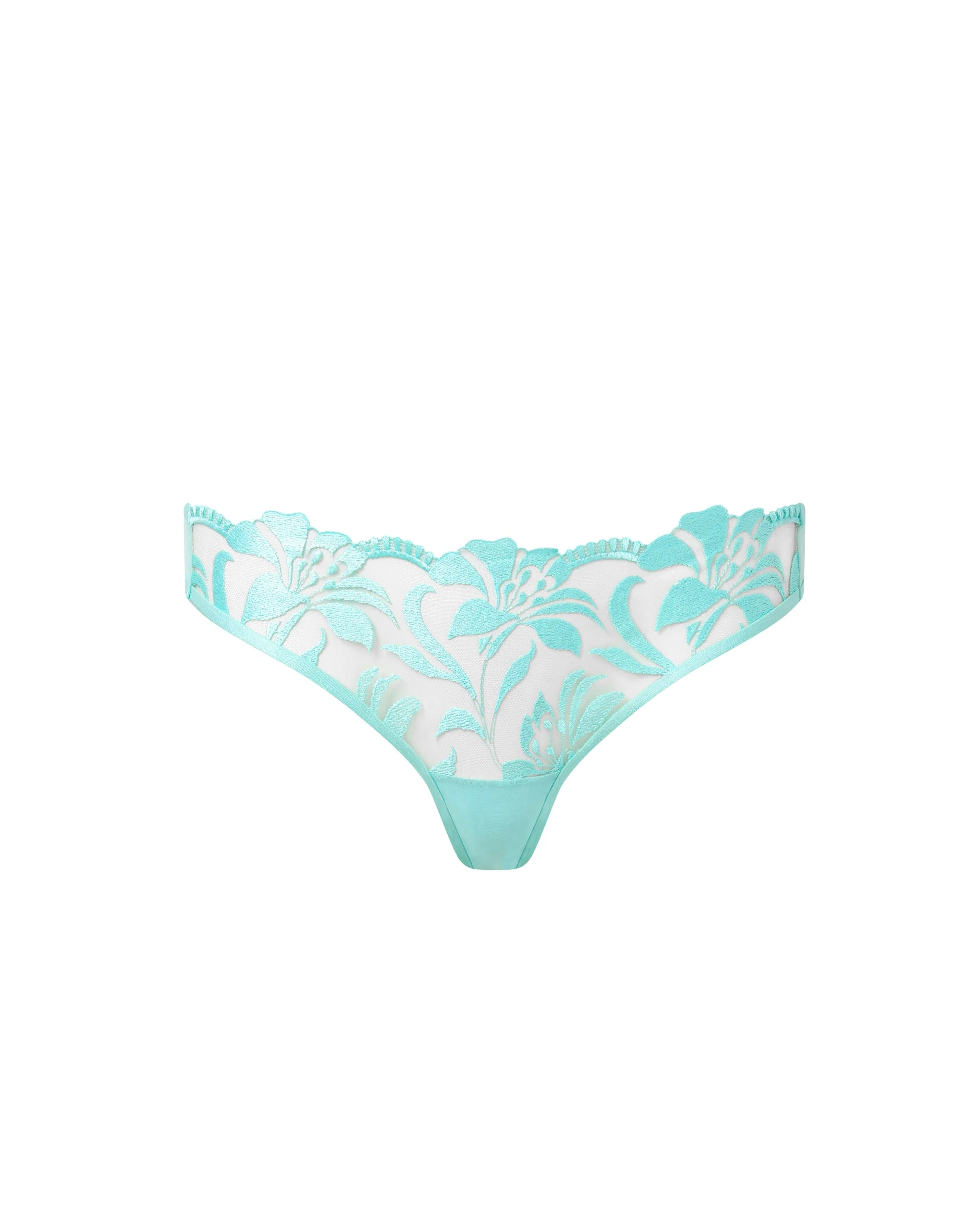 Leonora Floral Embroidered Brief Blue - Image 5