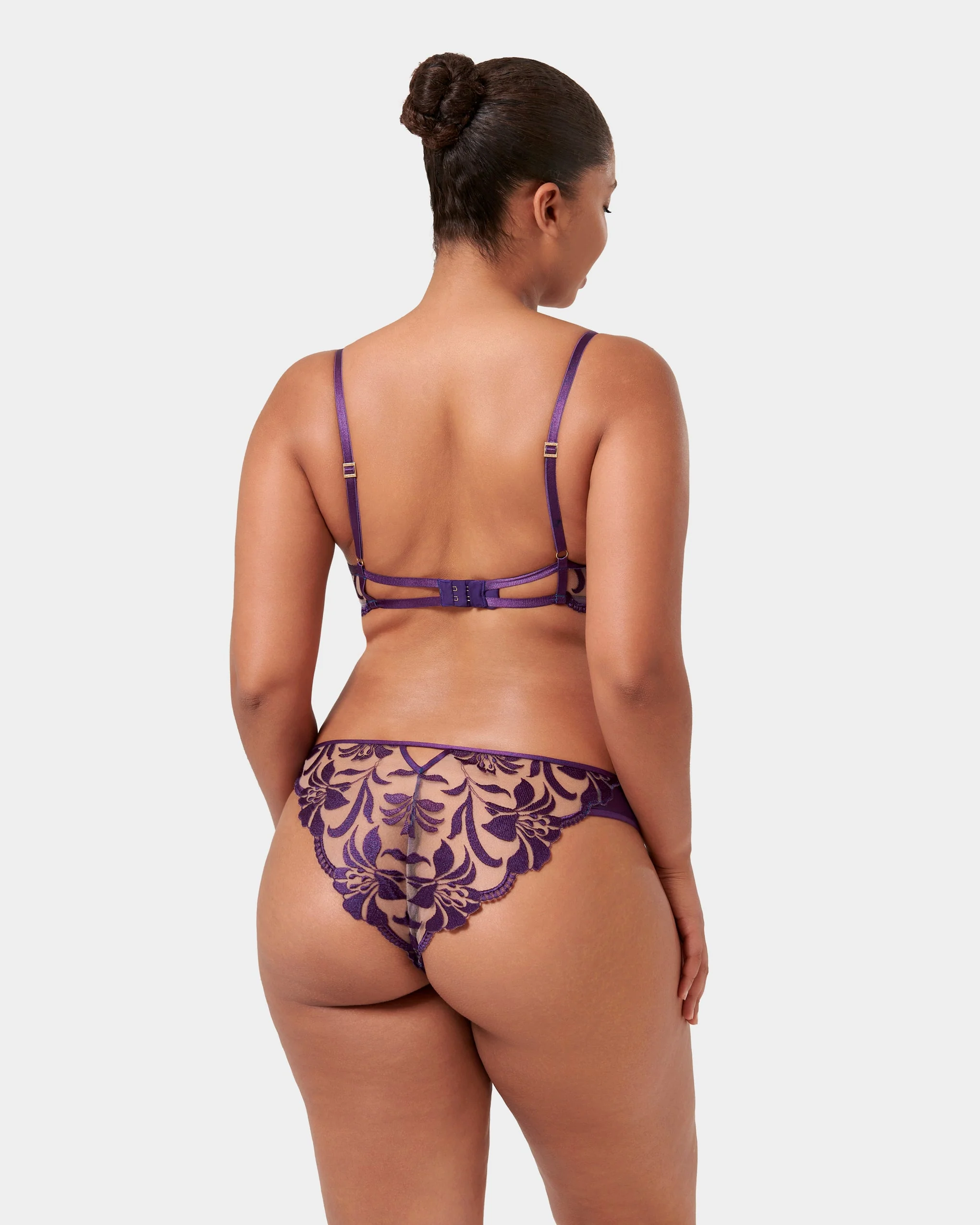 Leonora Wired Bra Acai Purple/Sheer - Image 12