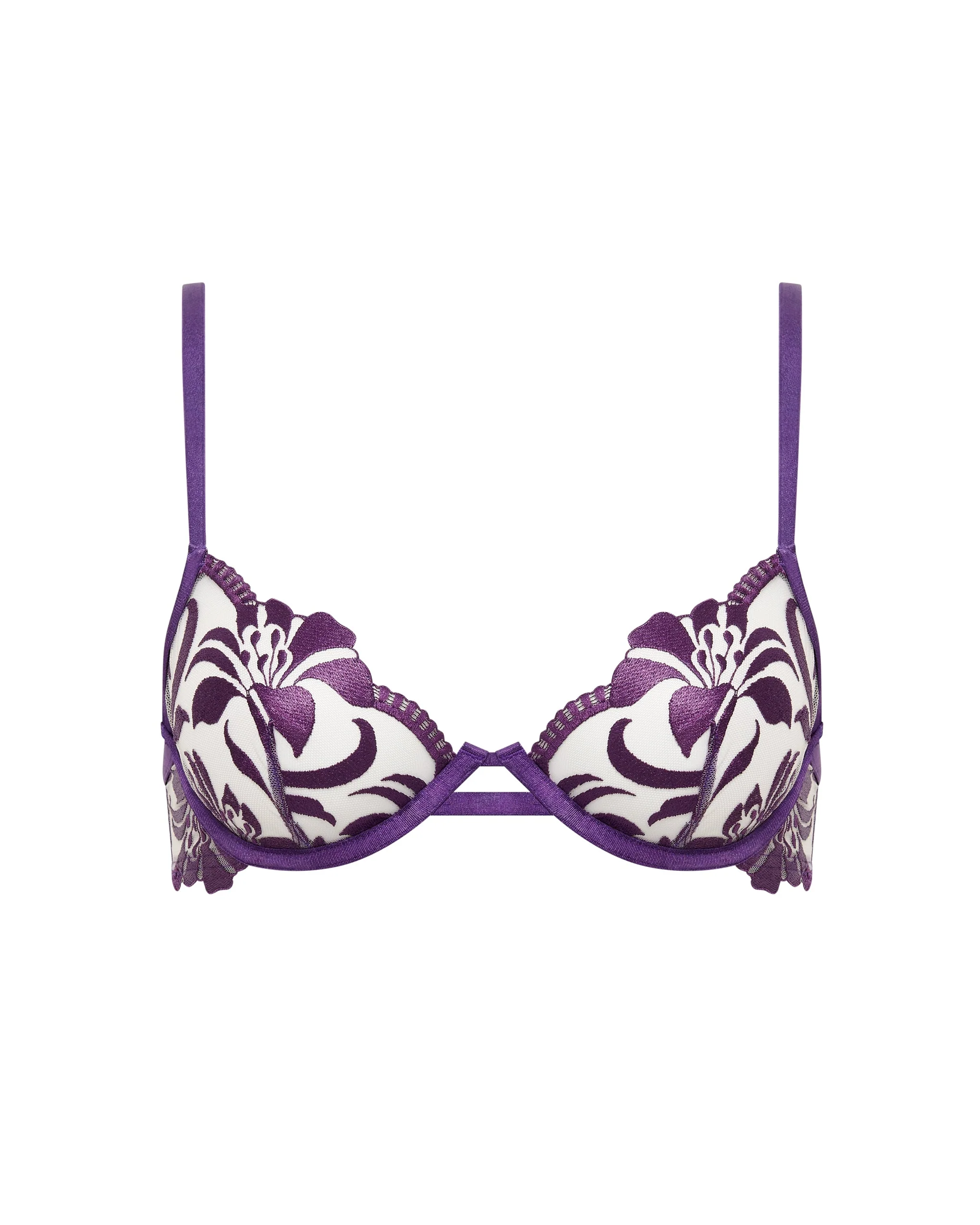 Leonora Wired Bra Acai Purple/Sheer - Image 5