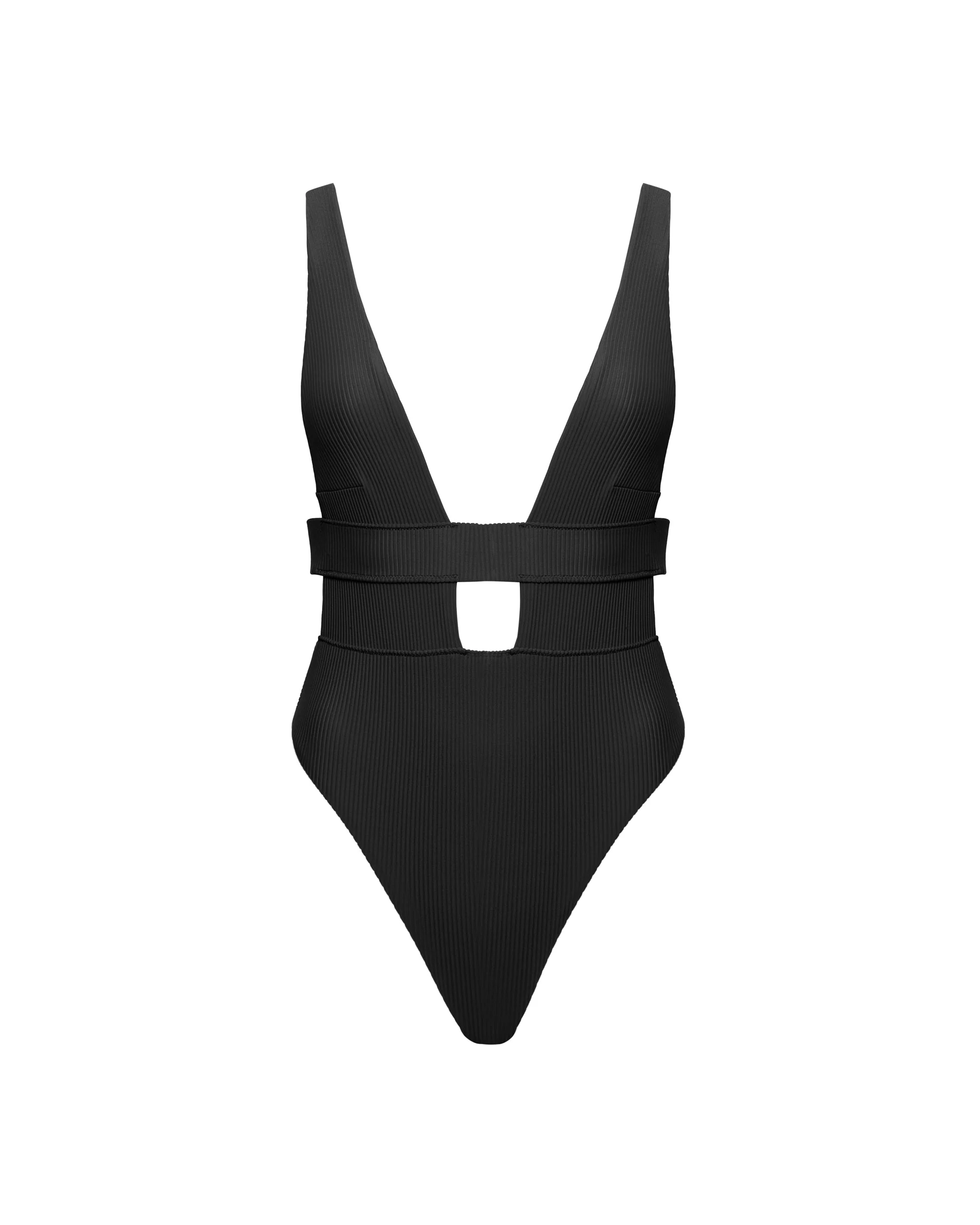 Lucerne Plunge Swimsuit Black - Image 5