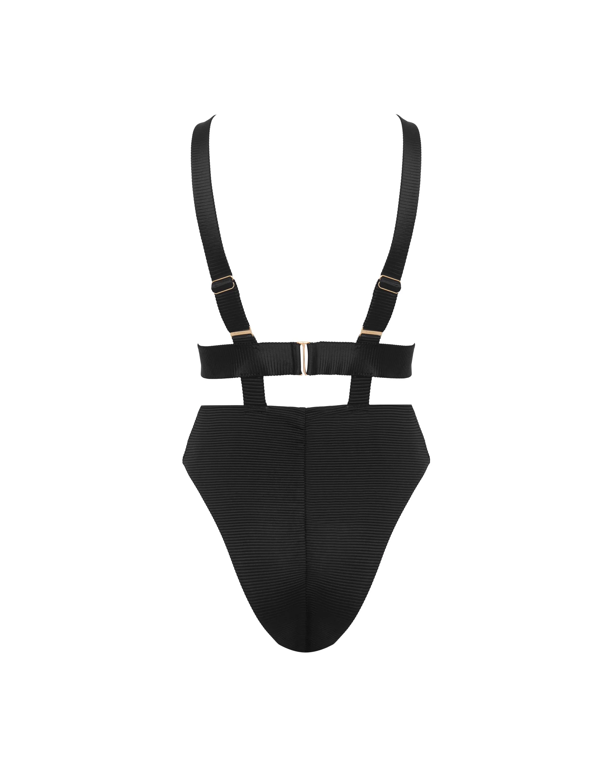 Lucerne Plunge Swimsuit Black - Image 6