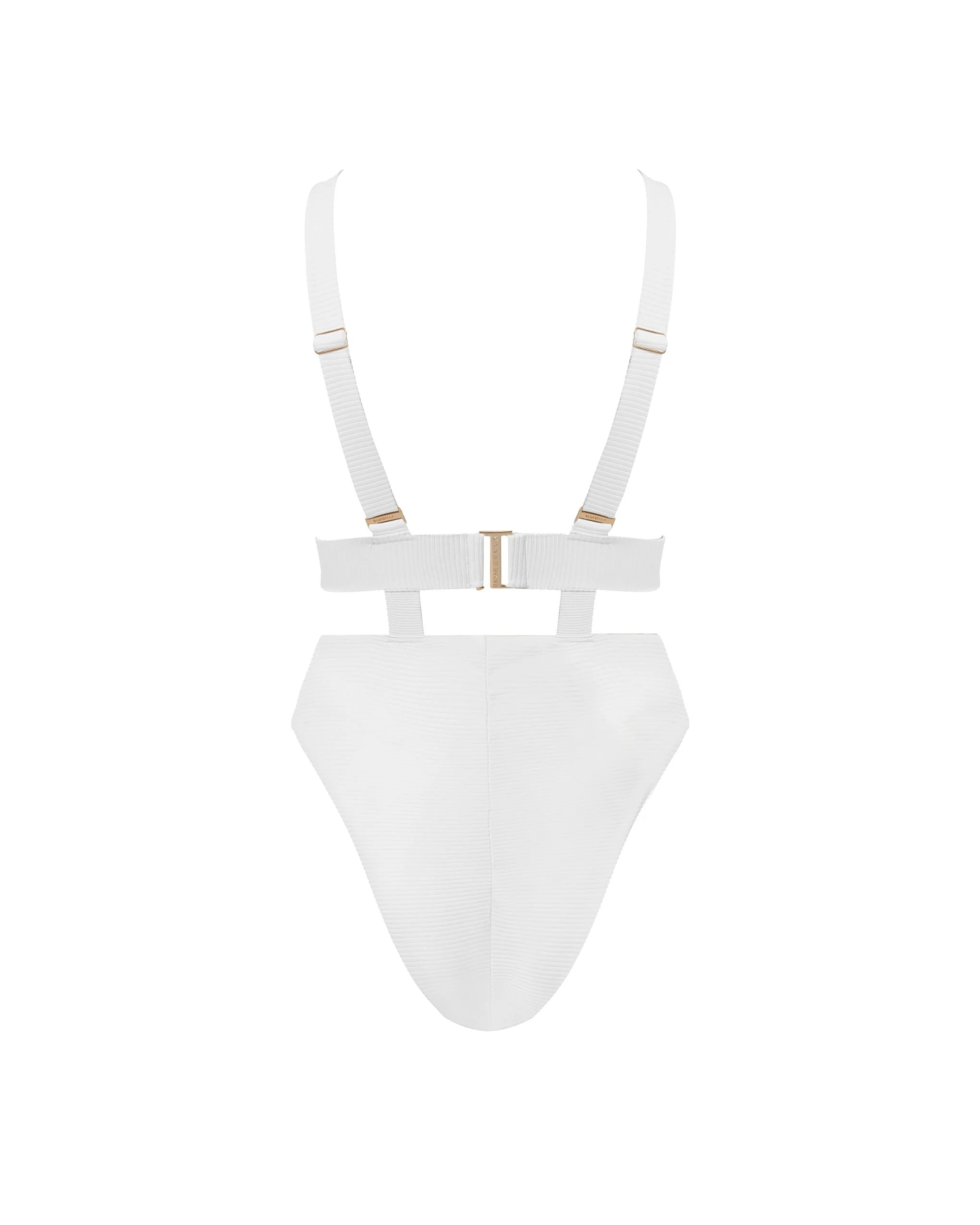 Lucerne Plunge Swimsuit White - Image 6