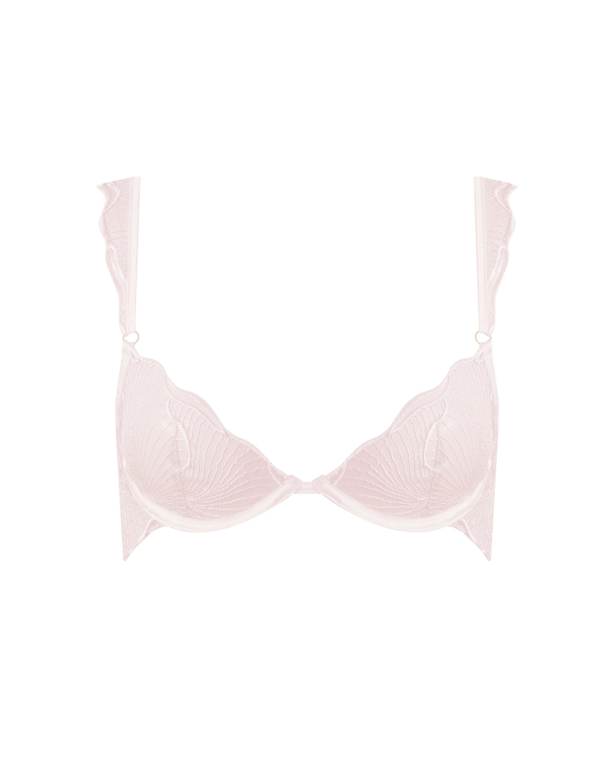 Marabel Embroidered Sheer Bra Pearl Pink - Image 5