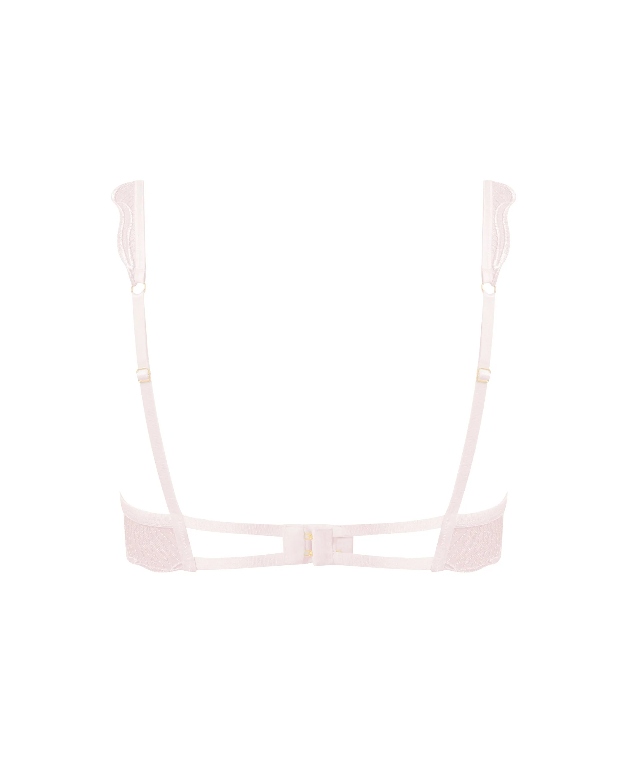Marabel Embroidered Sheer Bra Pearl Pink - Image 6