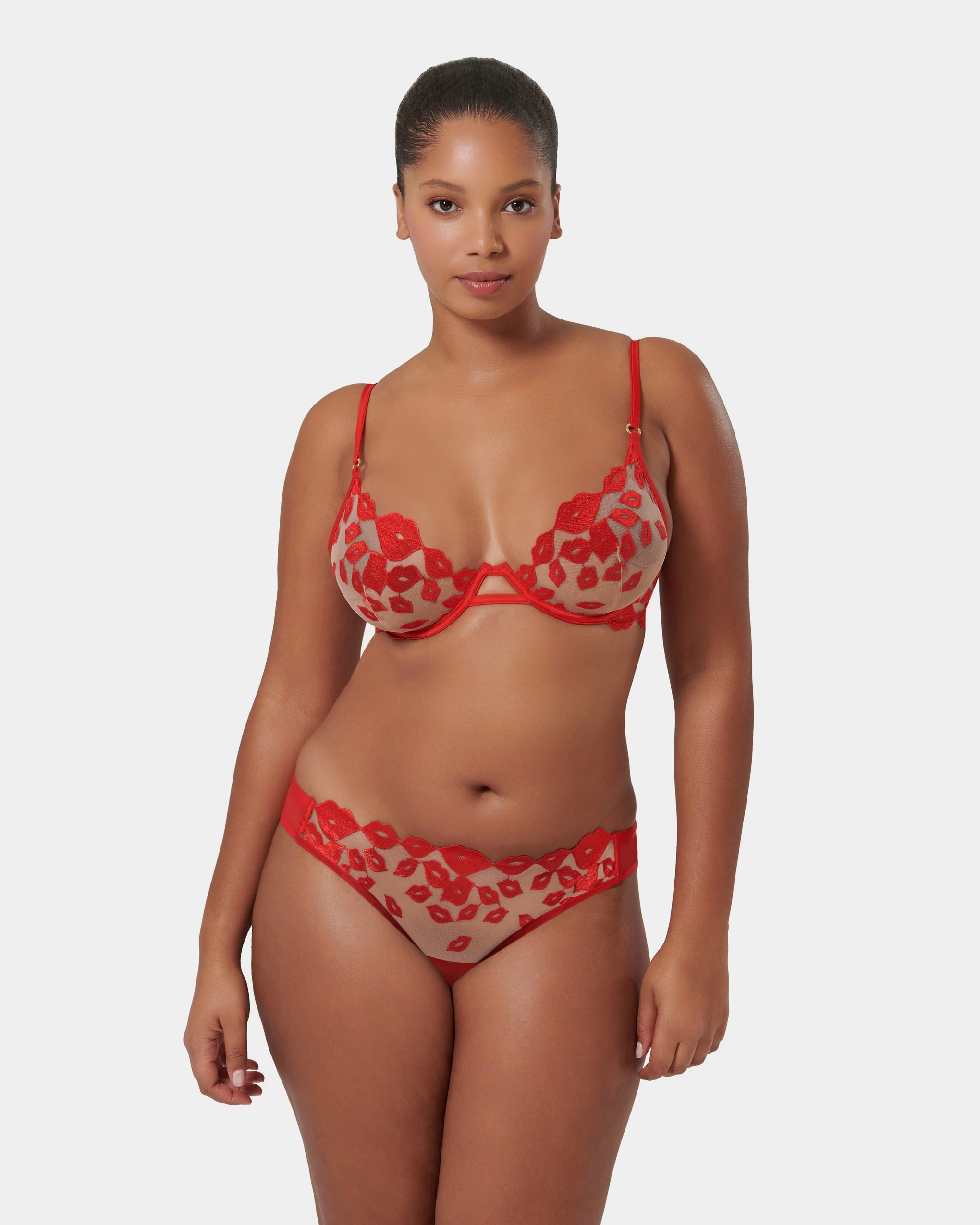 Marian Embroidered Brief Red - Image 9