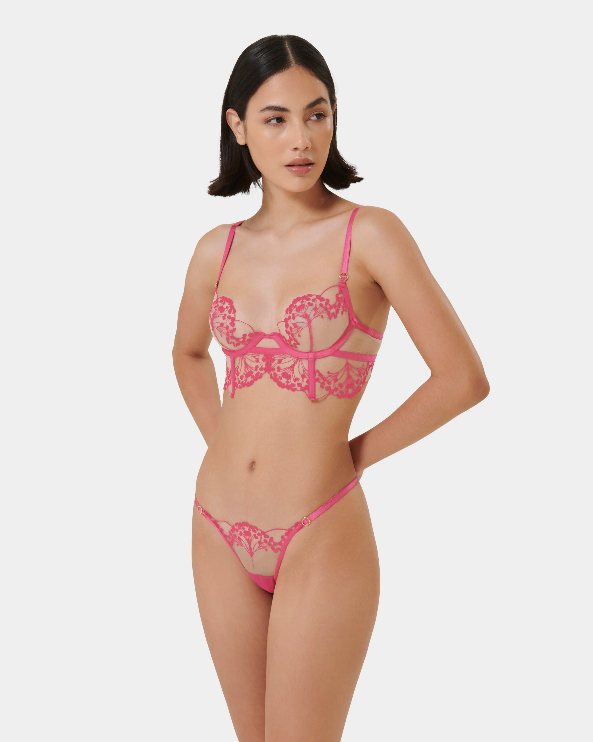 Marisa Brief Fuchsia Pink/Sheer - Image 9