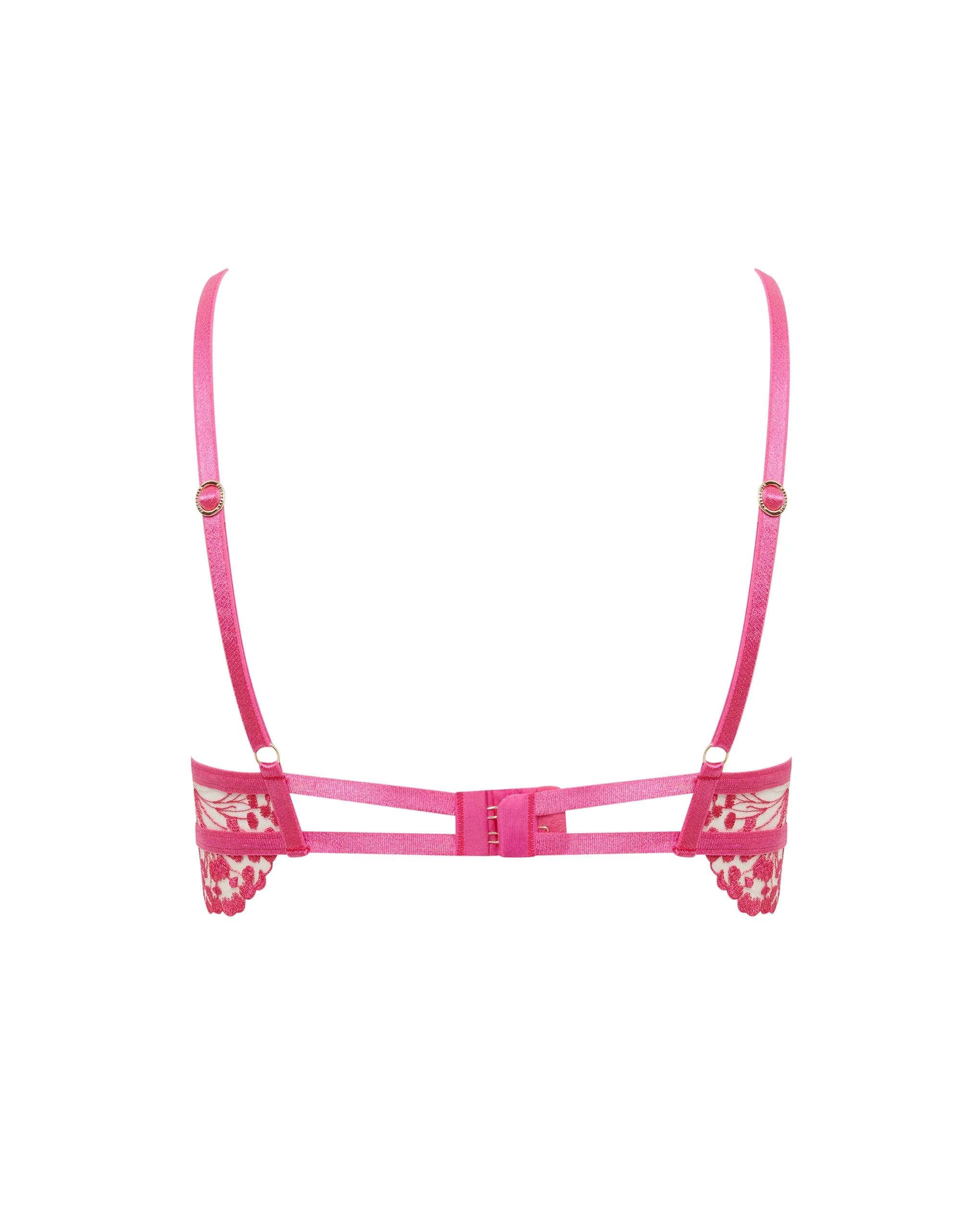 Marisa Embroidered Sheer Bra Pink - Image 6