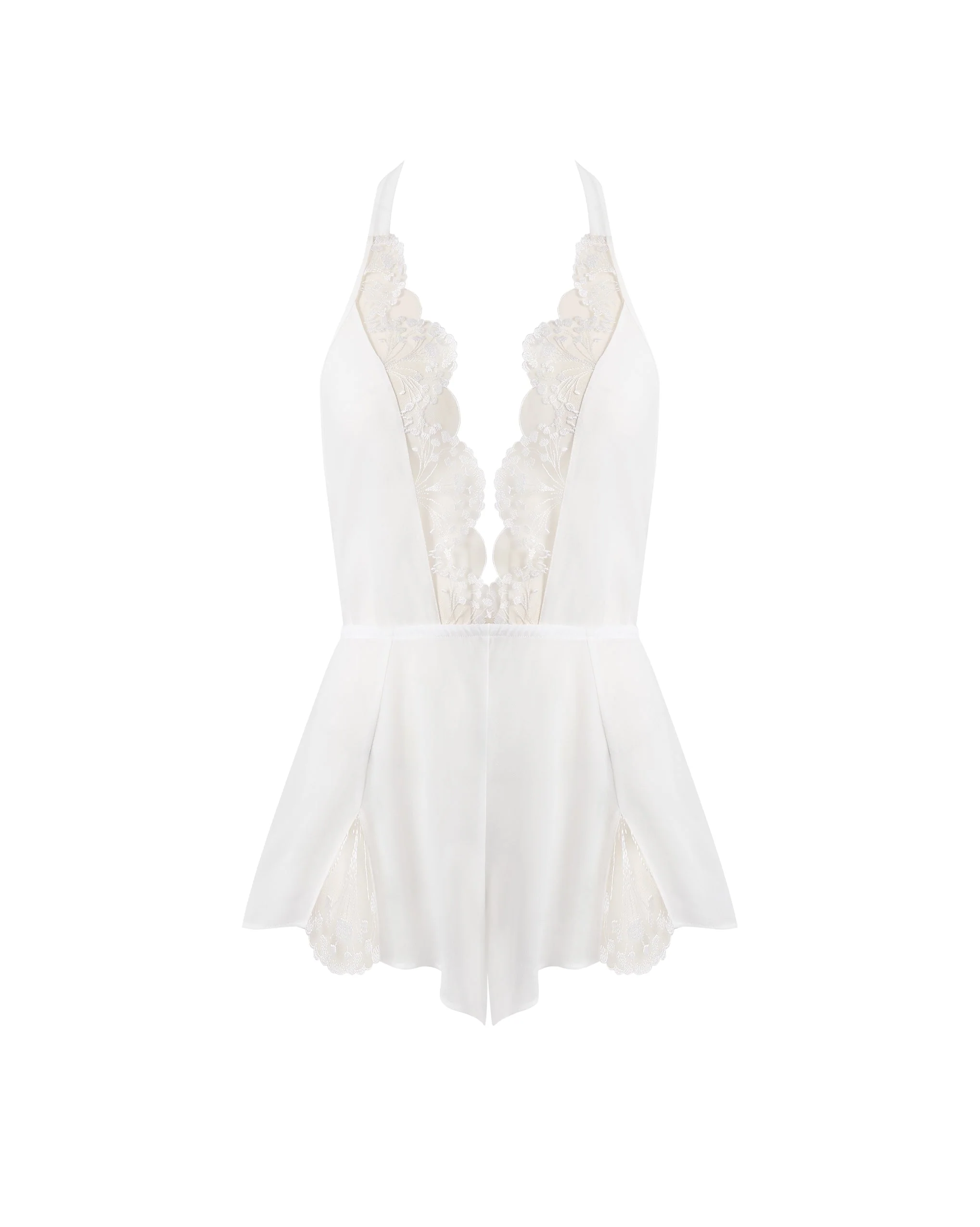 Marisa Chiffon Sheer Teddy White - Image 5