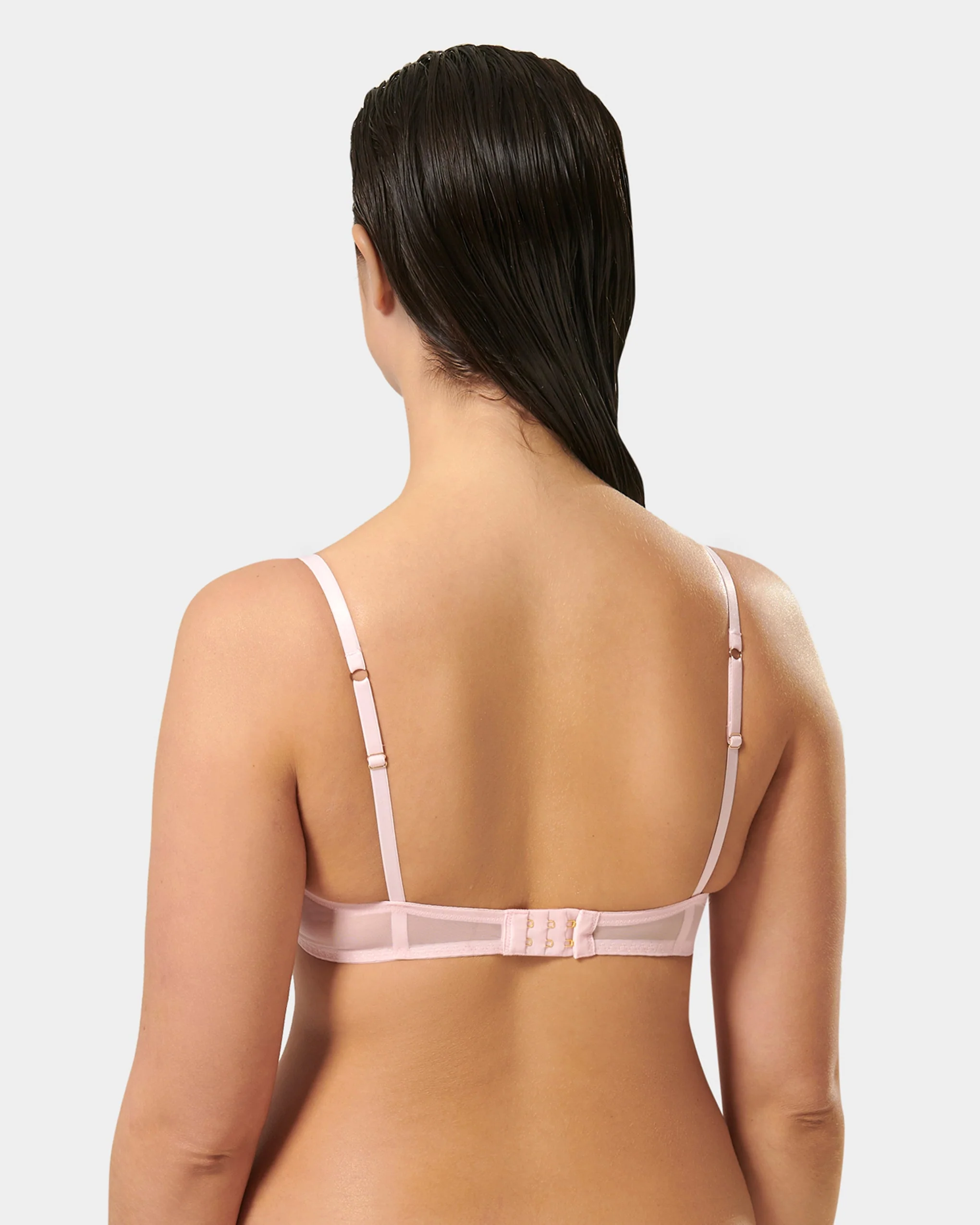 Marseille Embroidered Sheer Bra Pink - Image 10