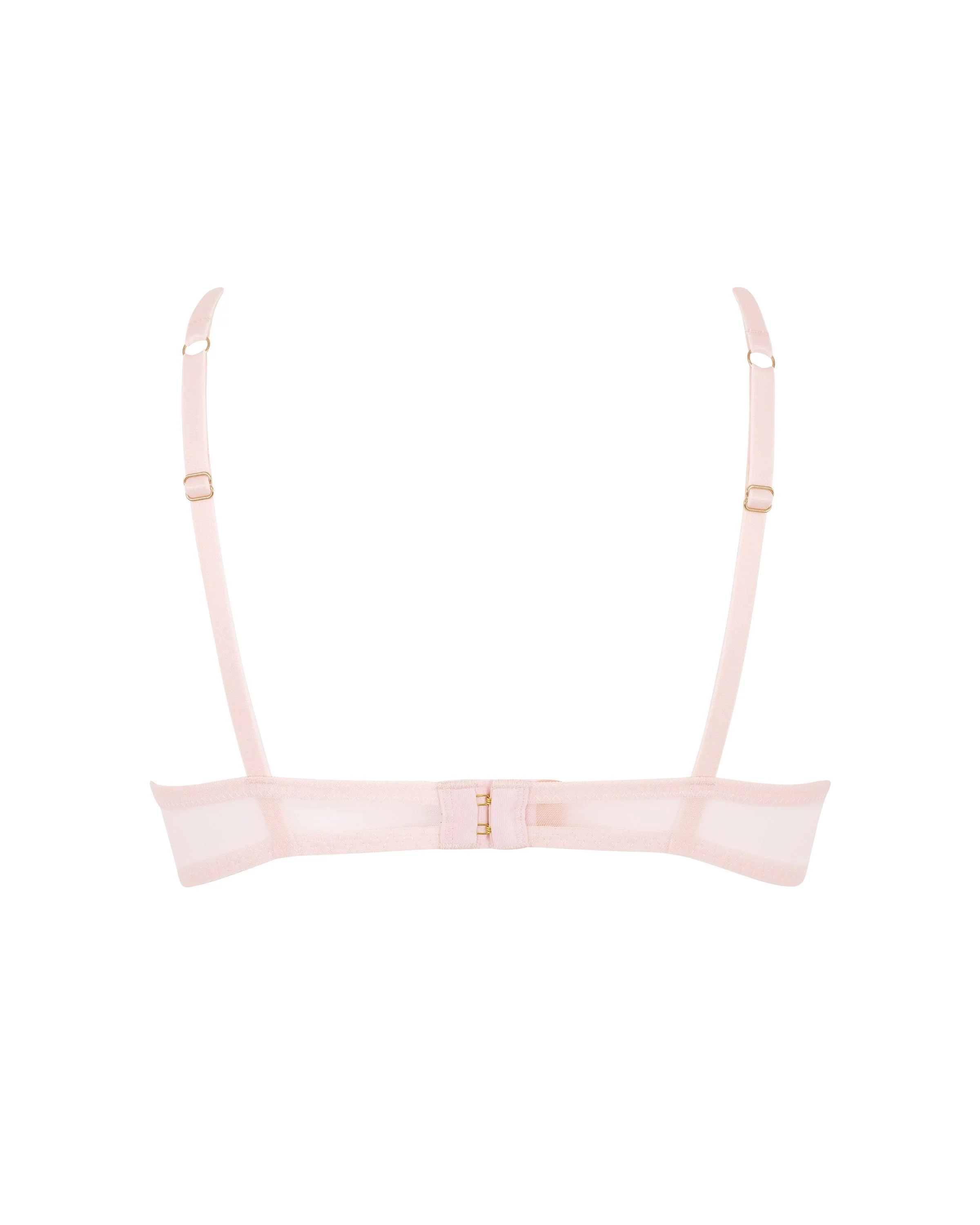 Marseille Embroidered Sheer Bra Pink - Image 6