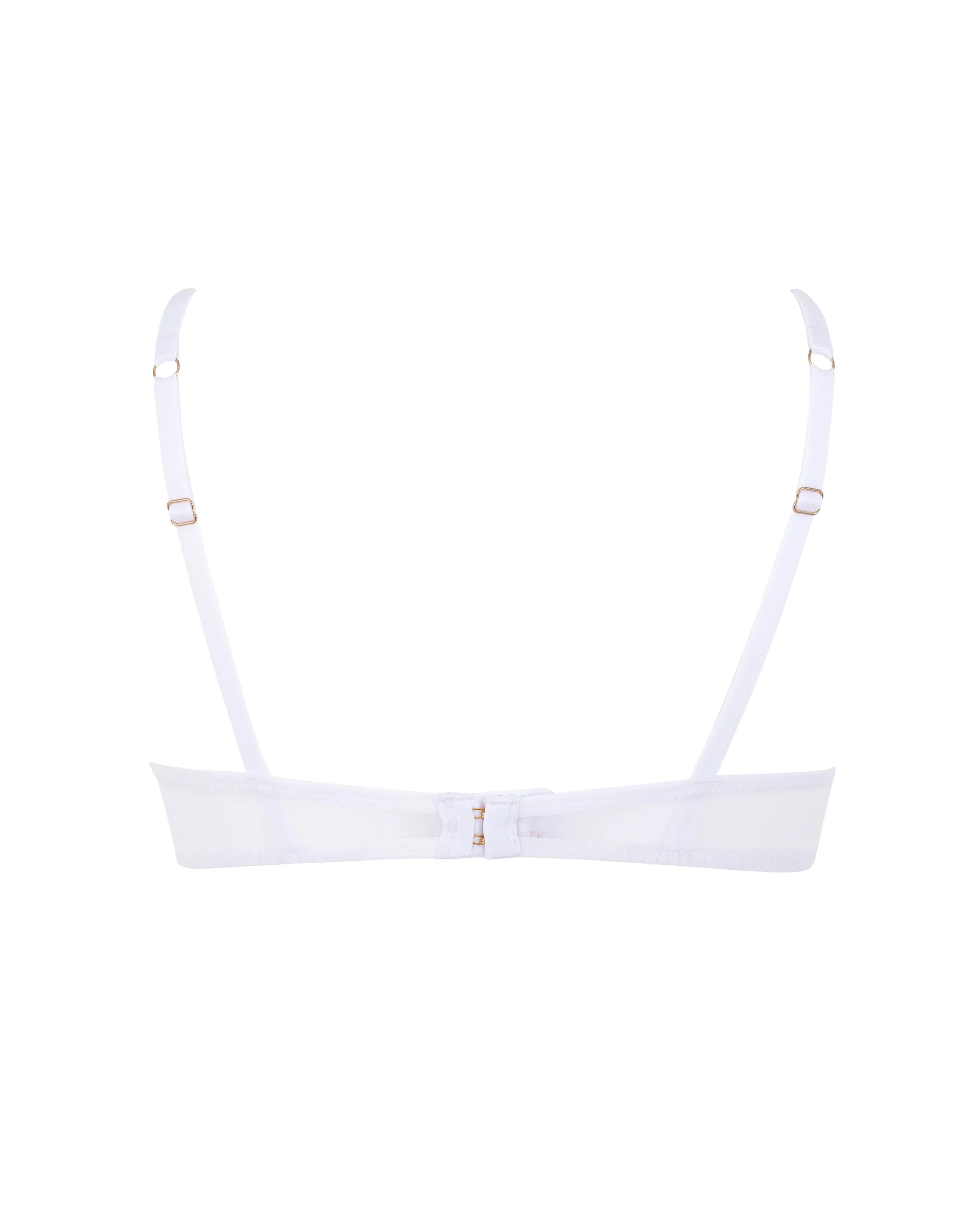 Marseille Embroidered Sheer Bra White - Image 6