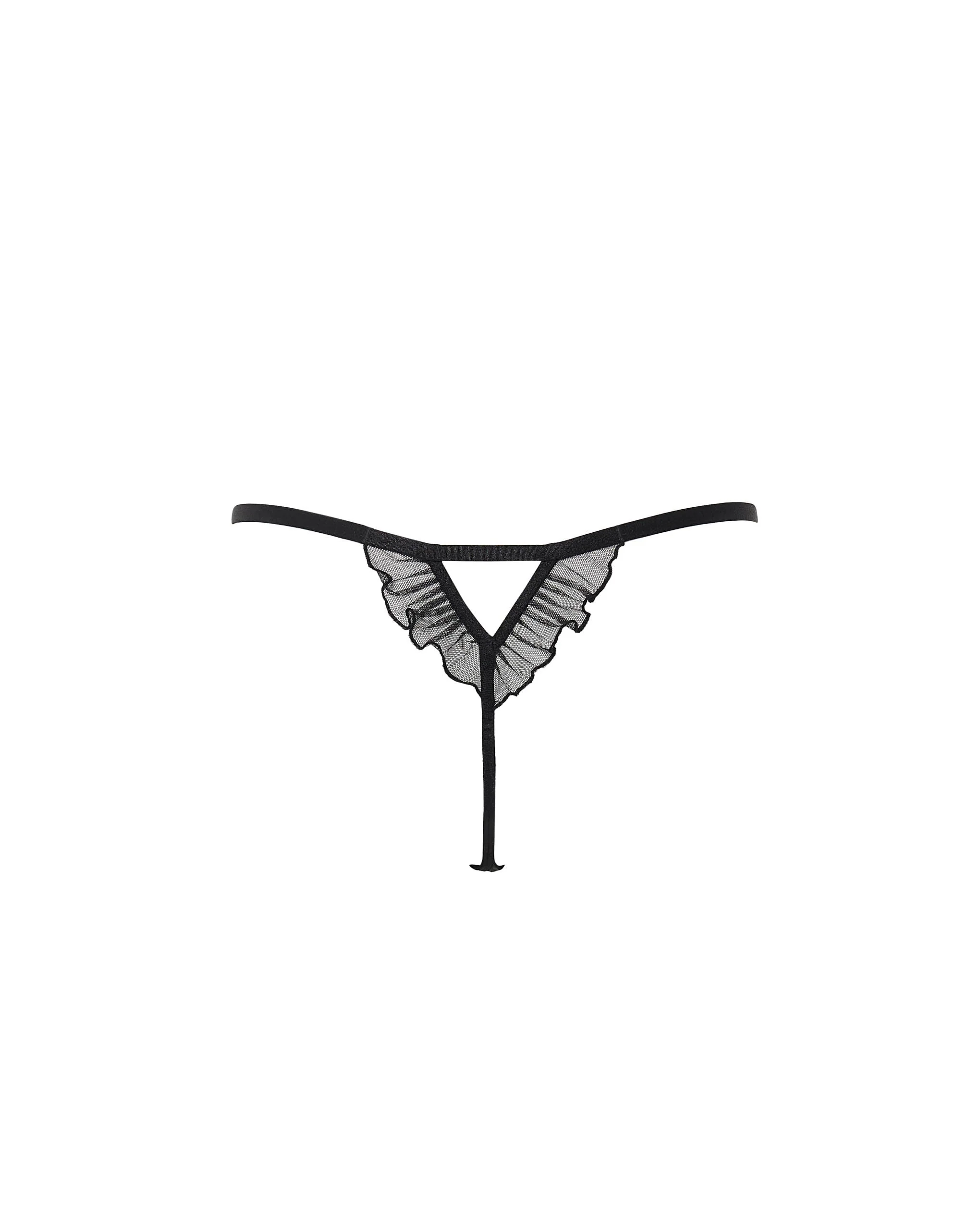 Matisse Sheer Open Thong Black - Image 6