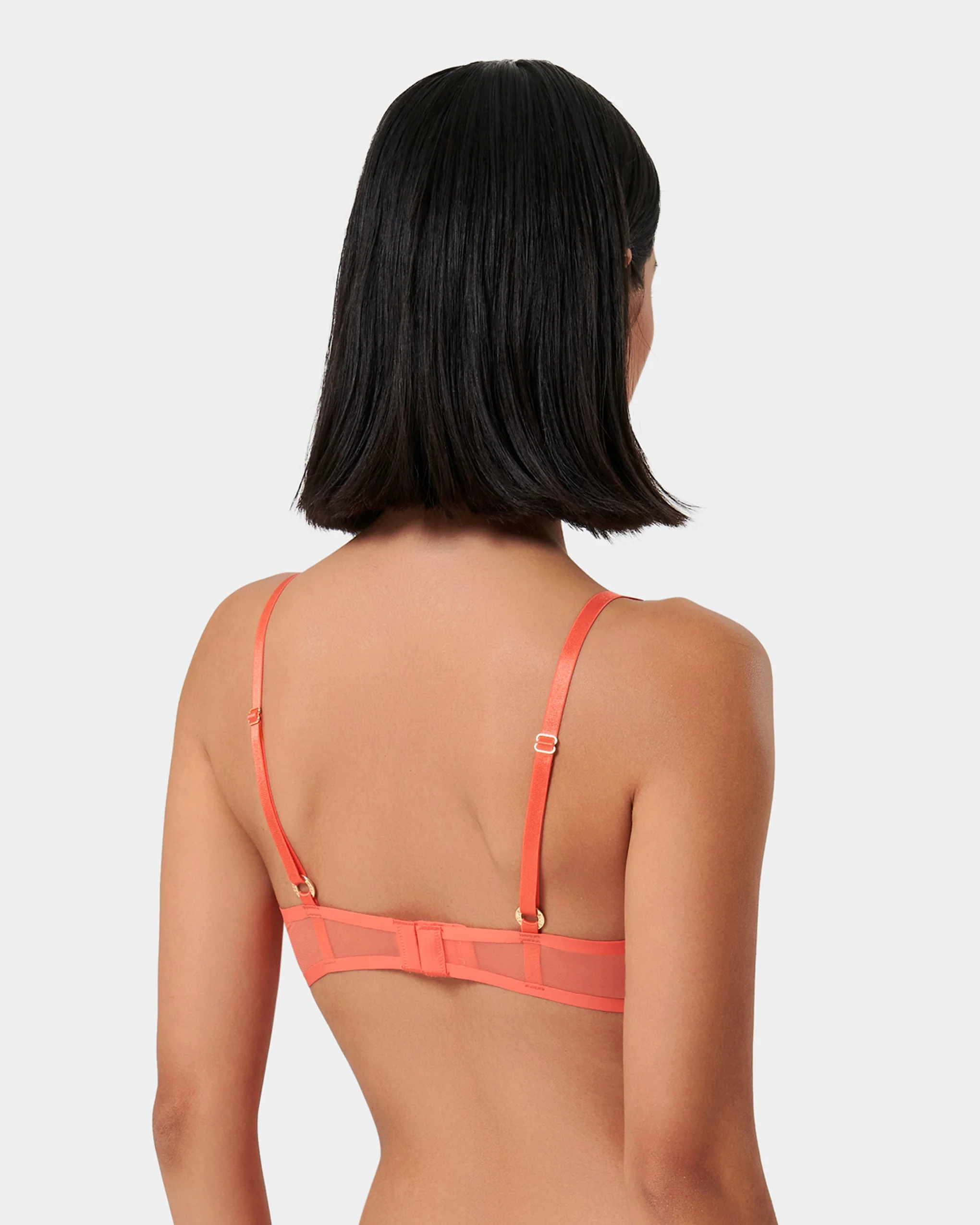 Naomi Mesh Bralette Coral - Image 3