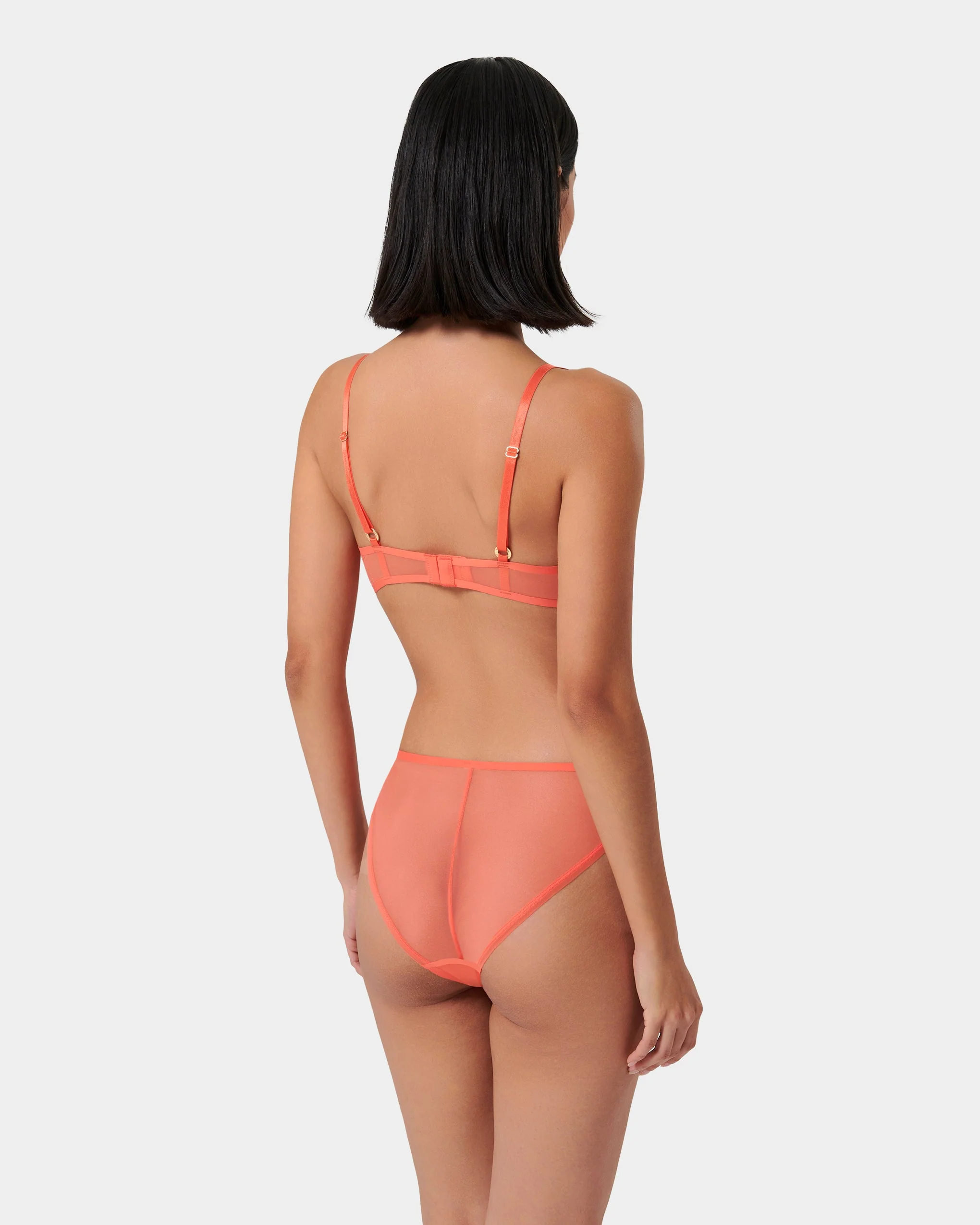 Naomi Mesh Bralette Coral - Image 8